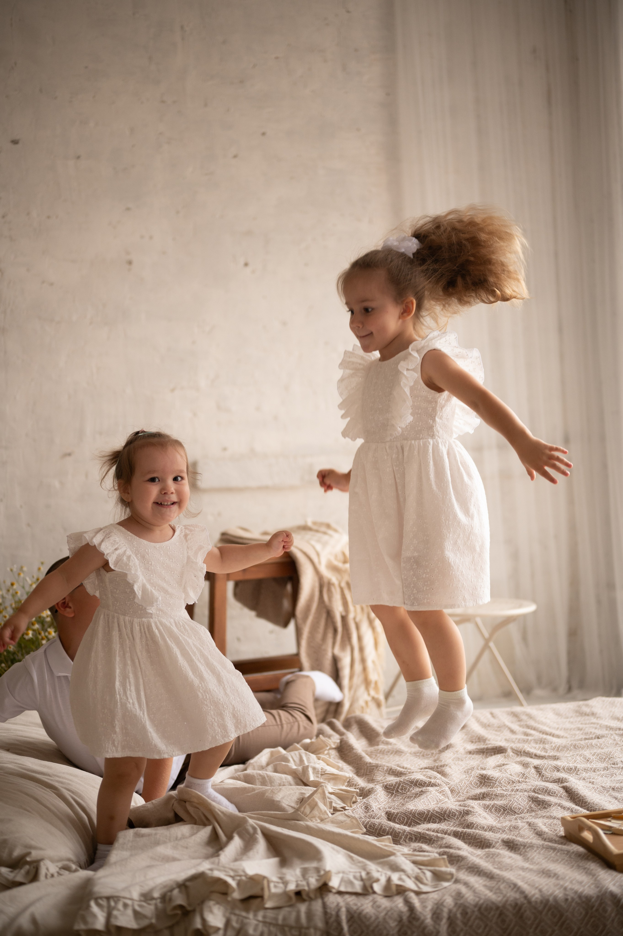 Семейная съемка в фотостудии «Воздух». Фотограф новорожденных, семейный детский в Тюмени Татьяна Морозова