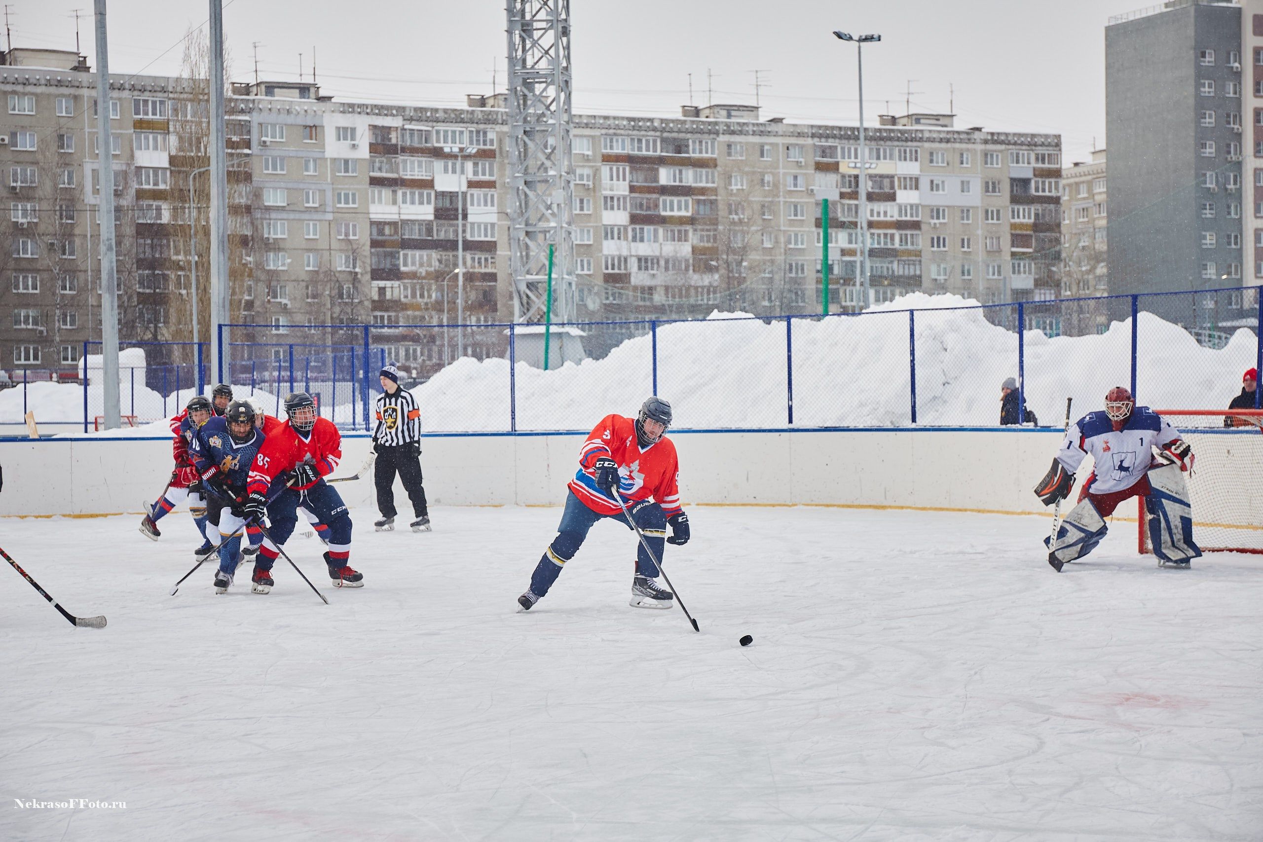 Турнир по хоккею «Русская классика» в рамках Офицерской хоккейной лиги. Спортивный фотограф Некрасов Денис