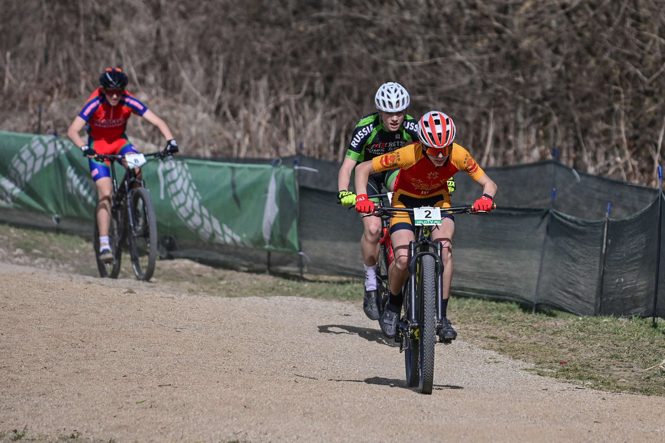 Маунтинбайк, кросс-кантри в Архипо-Осиповке 16 марта 2025. Спортивный фотограф, фотожурналист Павел Ларькин