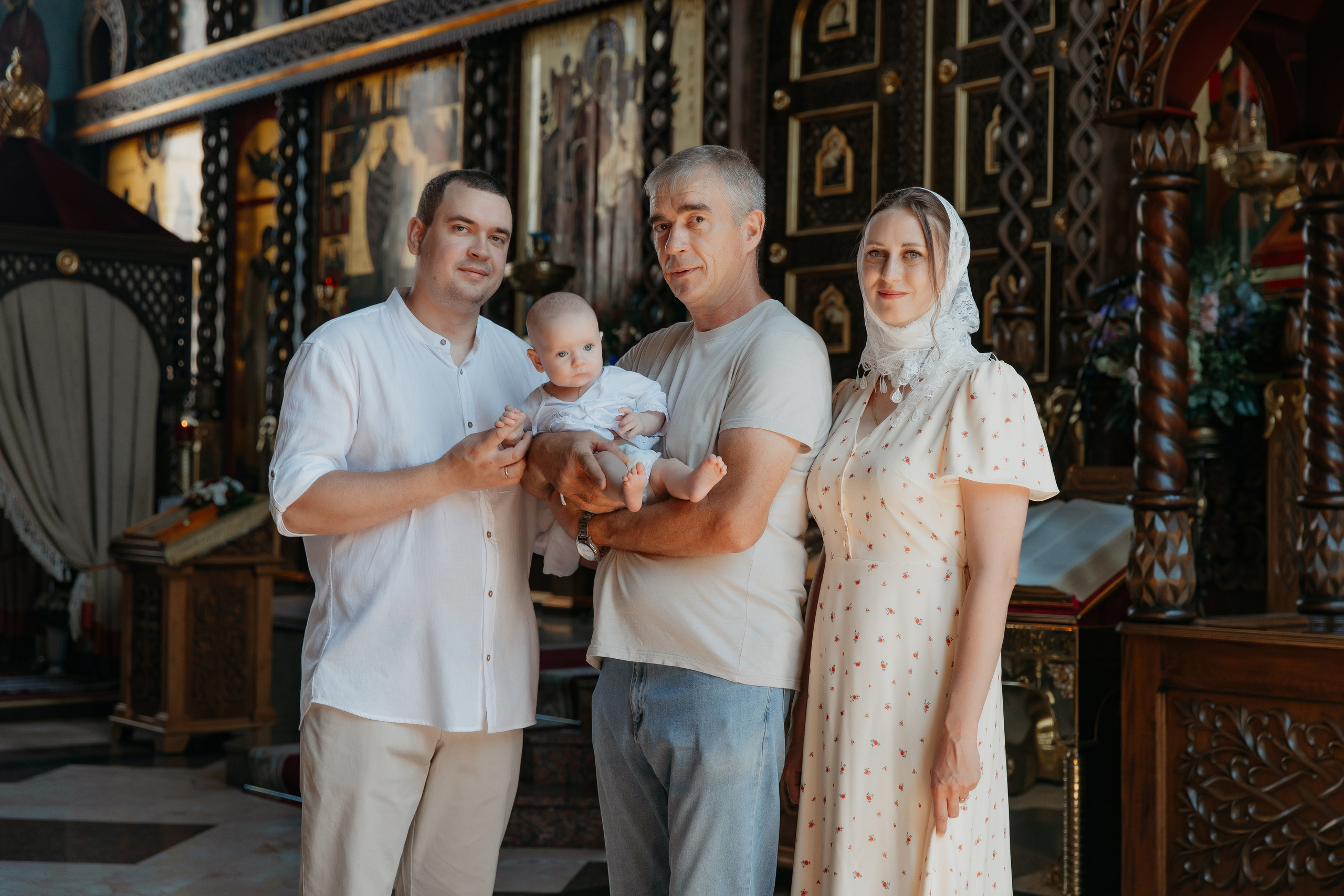 Таинство Крещения Михаила. Свадебный и Семейный Фотограф в Краснодаре