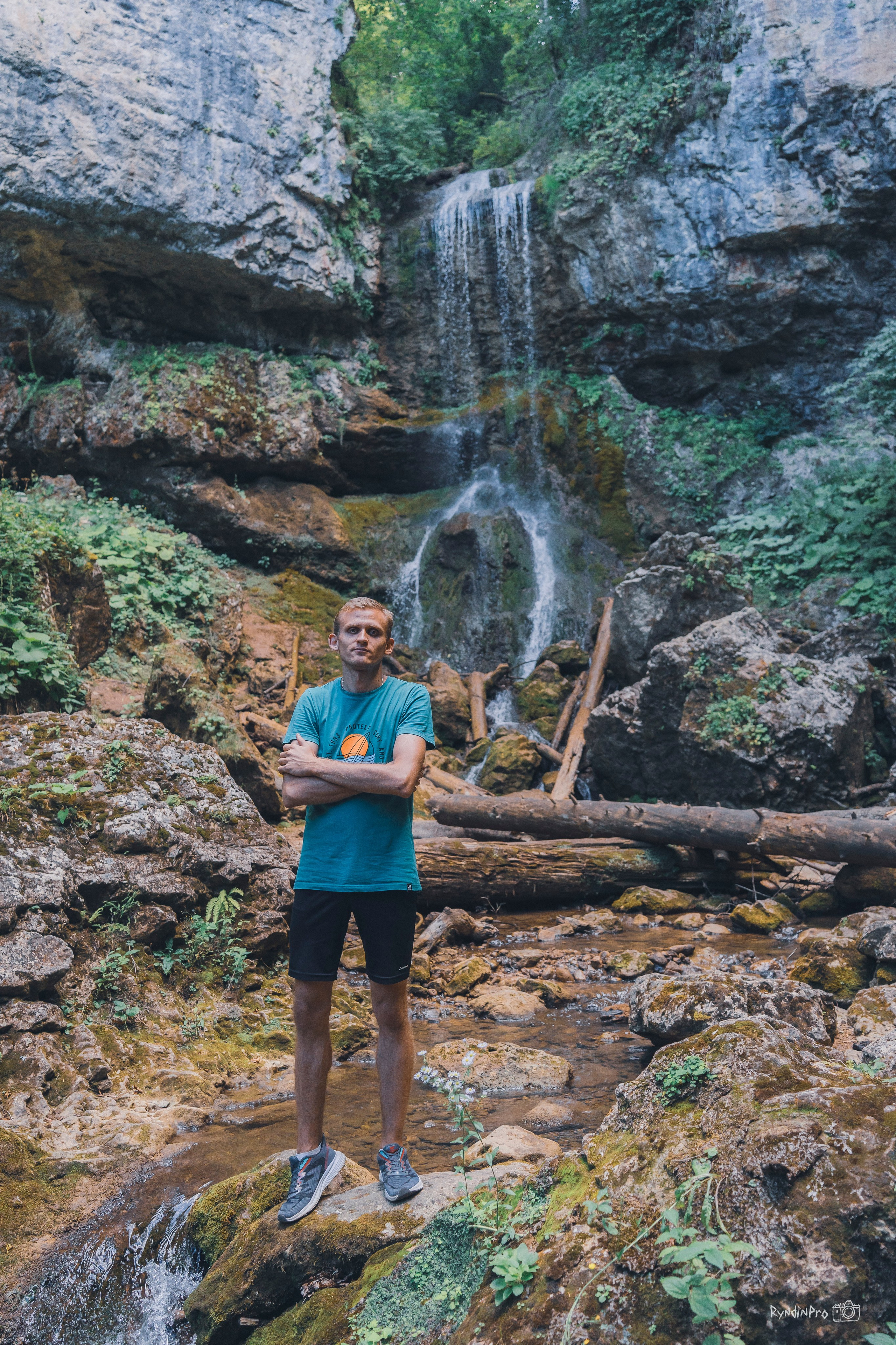 Поход на Орлиную полку + Университетский водопад с командой Мадьяр 15.08.24. Репортажный фотограф в Краснодаре Рындин Дмитрий