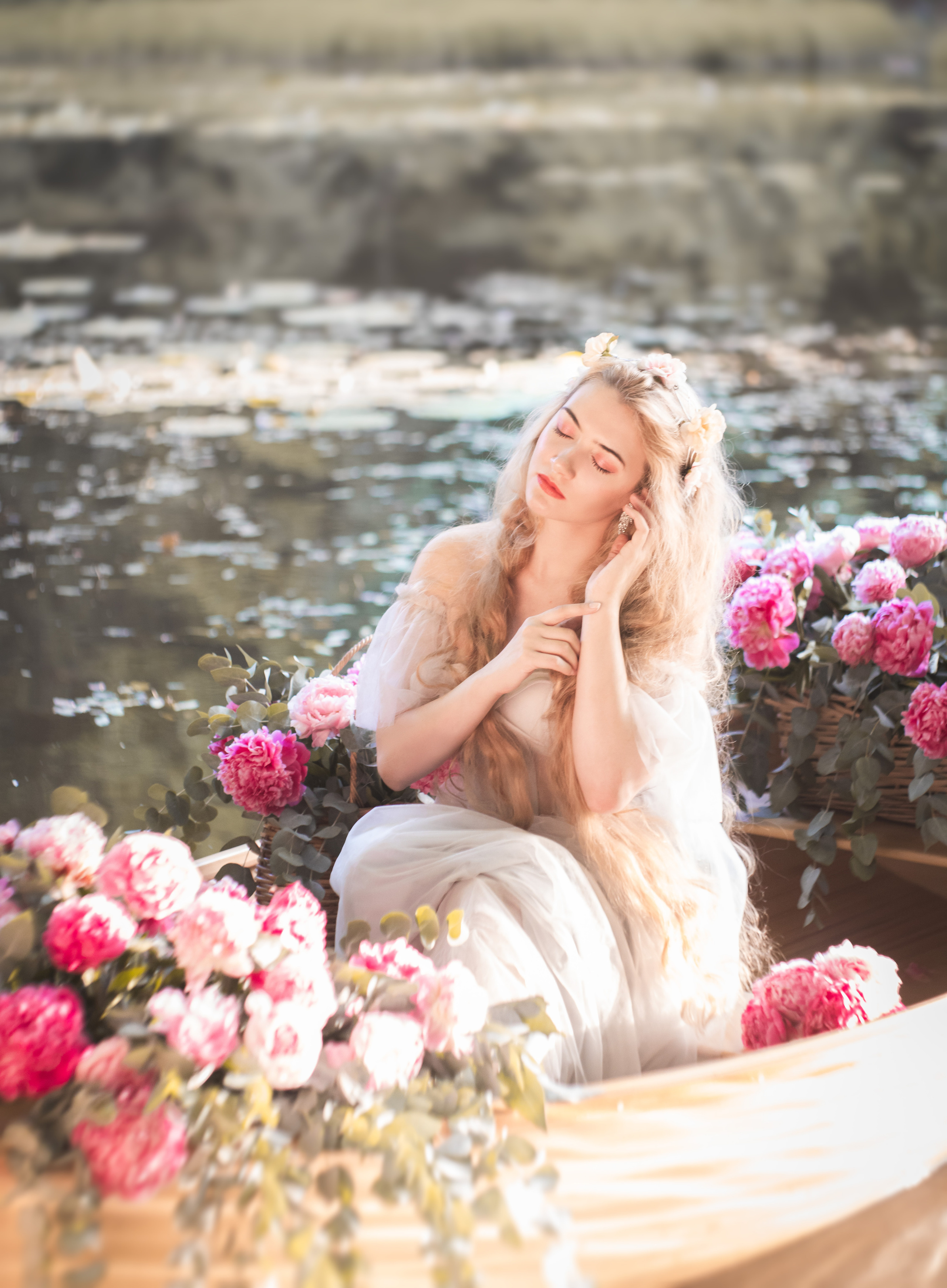 Сказочная лодка с цветами. Юлия Башкатова, сказочный фотограф, Москва