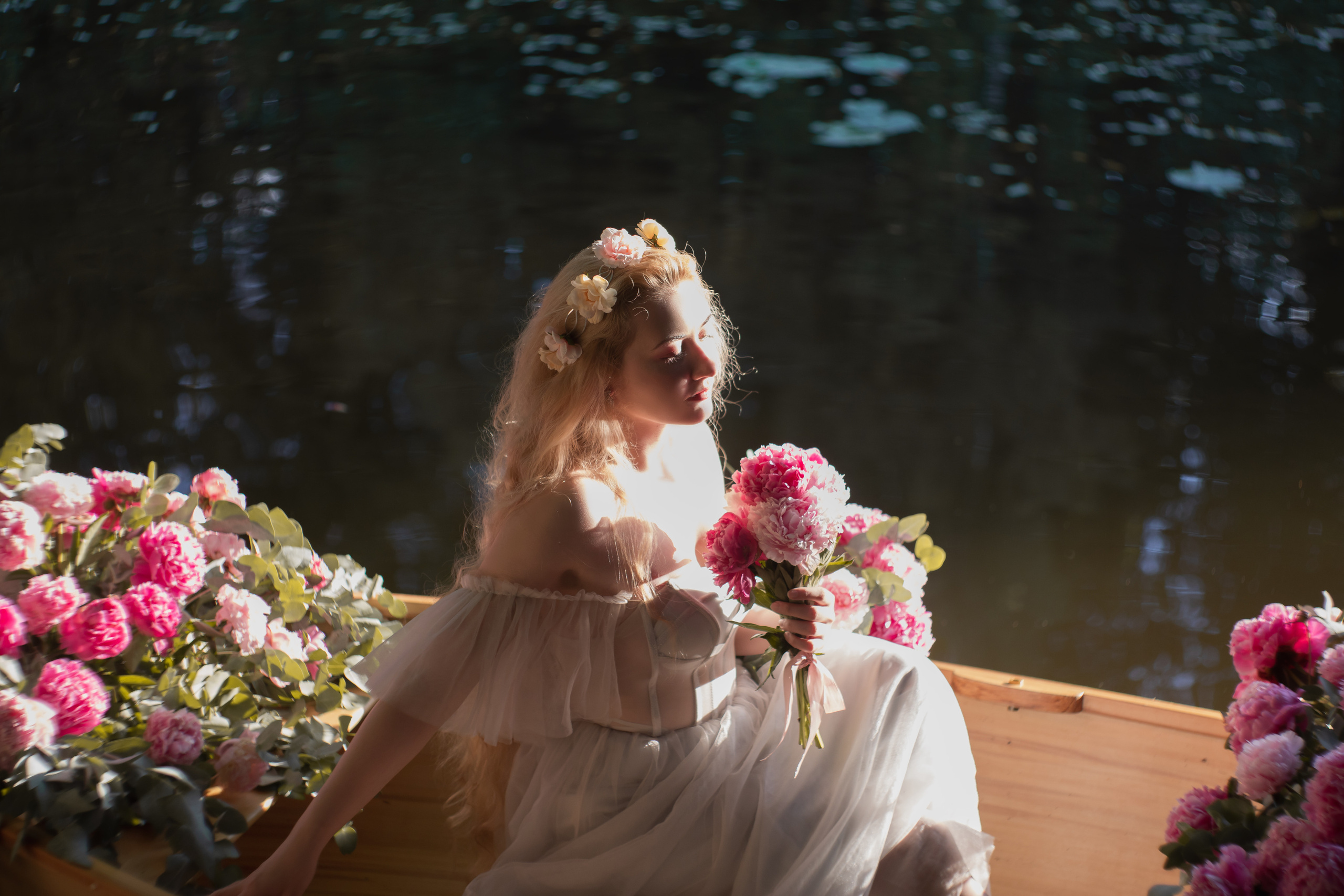 Сказочная лодка с цветами. Юлия Башкатова, сказочный фотограф, Москва