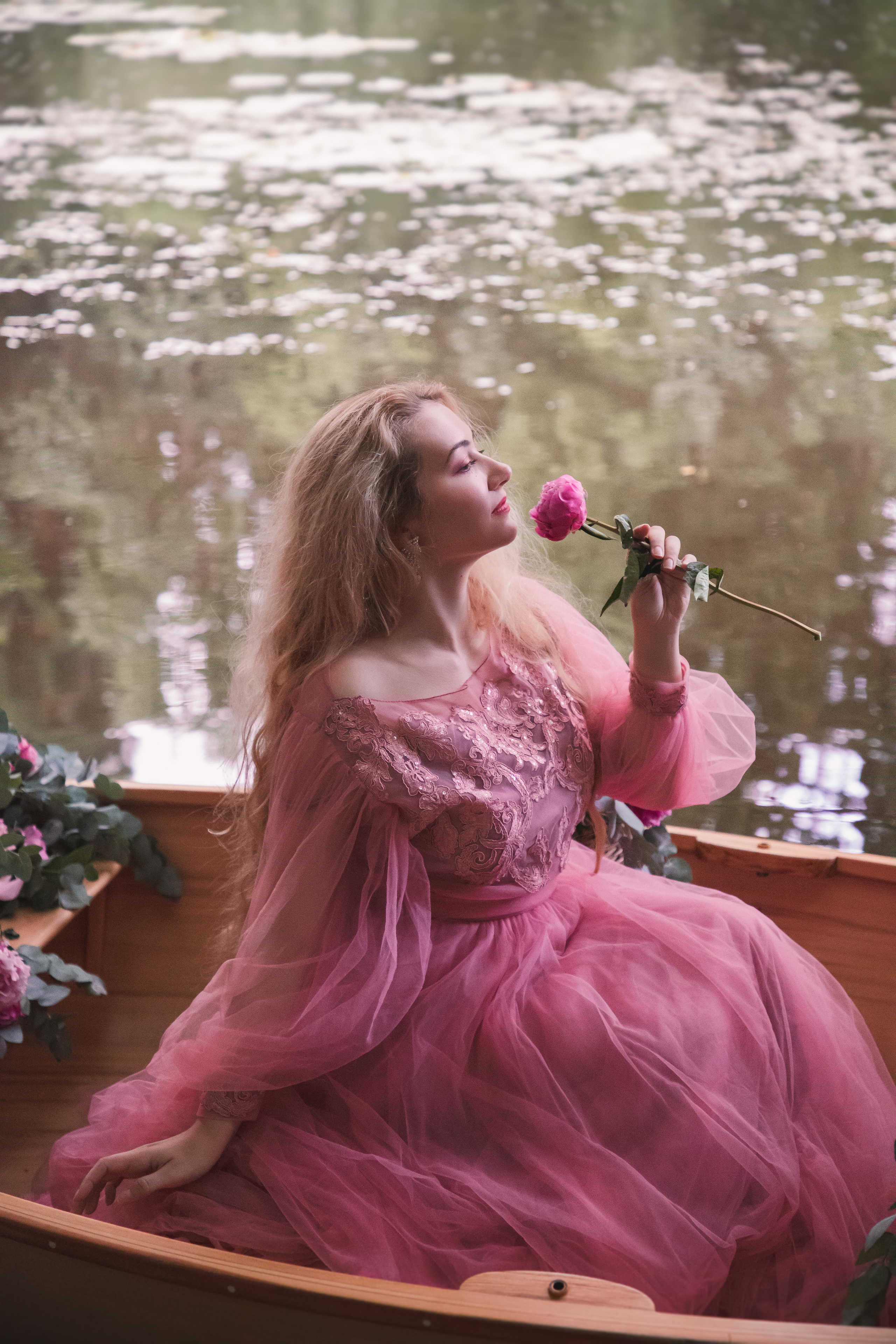 Сказочная лодка с цветами. Юлия Башкатова, сказочный фотограф, Москва