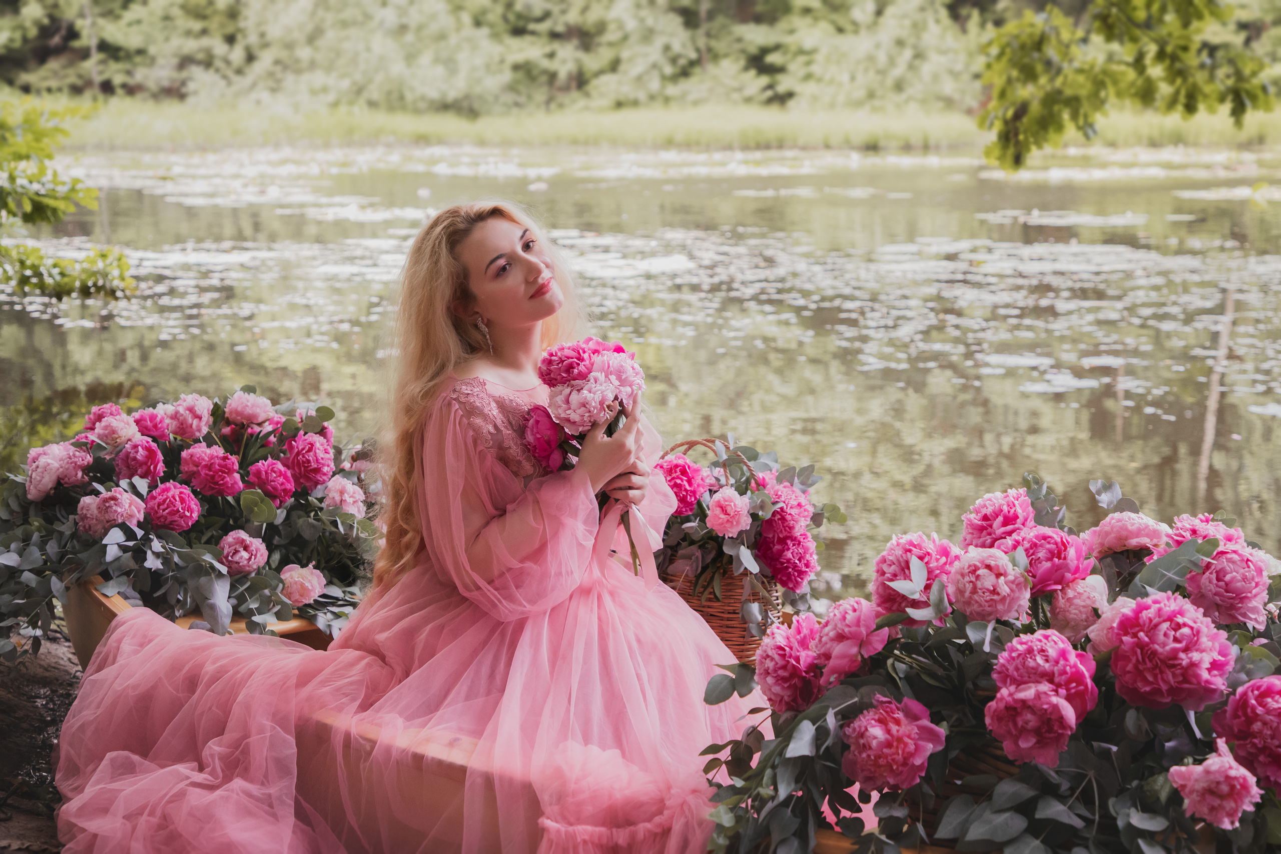 Сказочная лодка с цветами. Юлия Башкатова, сказочный фотограф, Москва