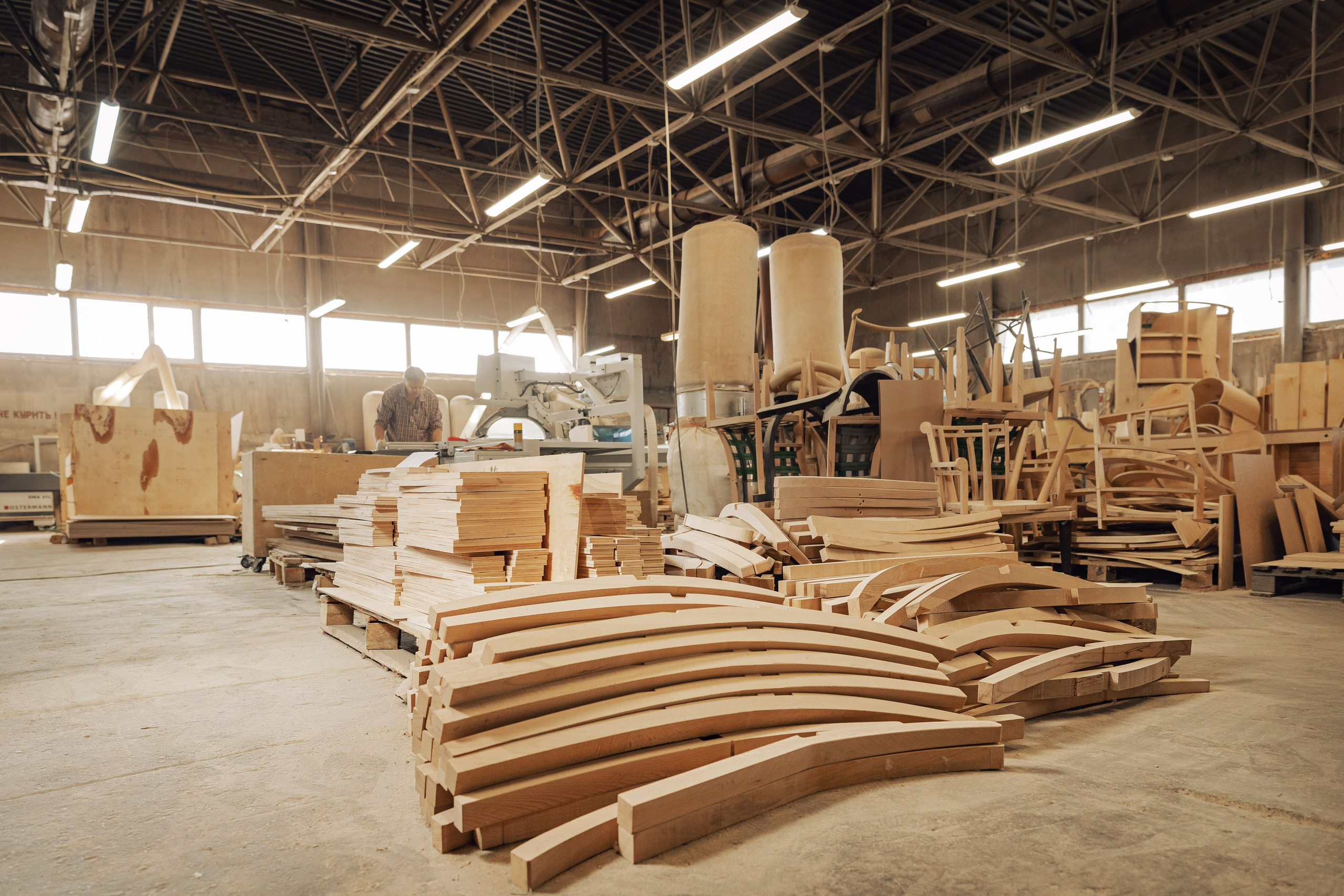 Общий план, склад готовых деталей для сборочного цеха