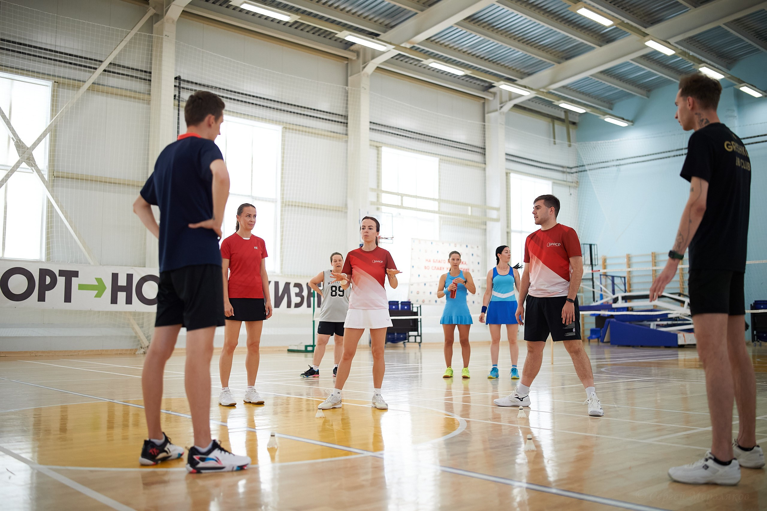 Бадминтон. Мастер-класс Любови Сухановой. Ижевск. 20.07.2024. Спортивный репортажный фотограф в Ижевске Сергей Мерзляков