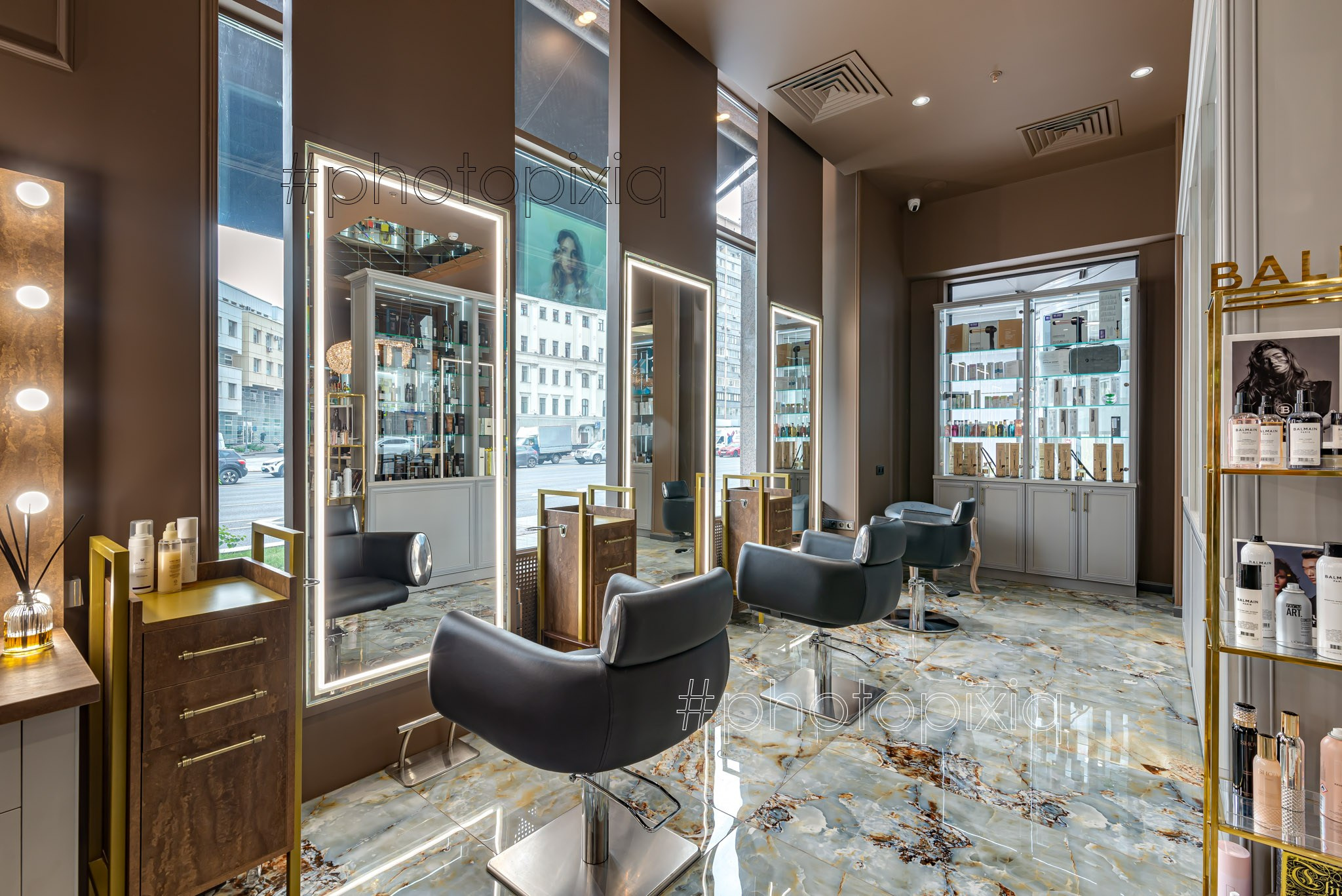 Интерьерная съёмка салона красоты DAVIANI для сайта и рекламы. Интерьерная съёмка и виртуальные туры — Интерьерный фотограф Кузнецов Сергей (photopixiq)