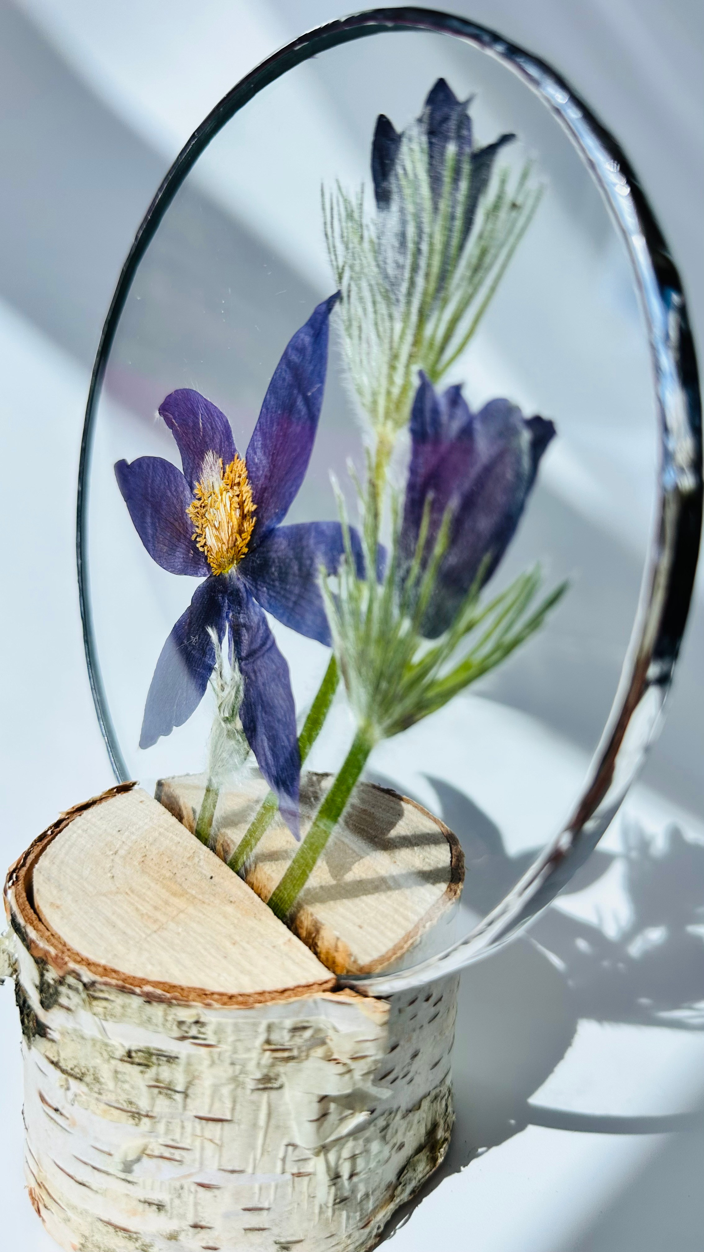 Оформляю пространства. Витражи с сухоцветами в технике Тиффани