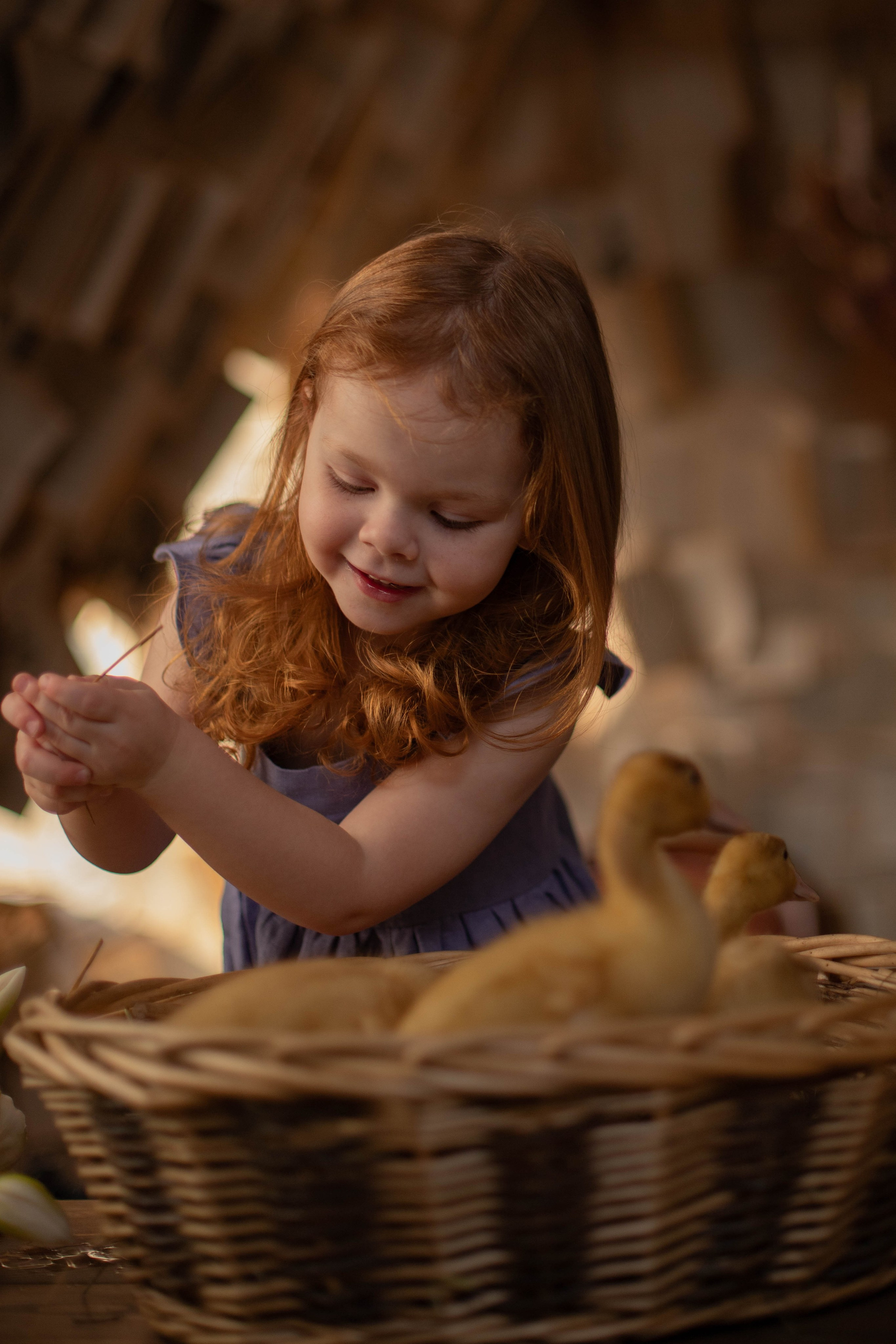 Малышка Лия и утята. Семейный фотограф Москва Ирина Малышева