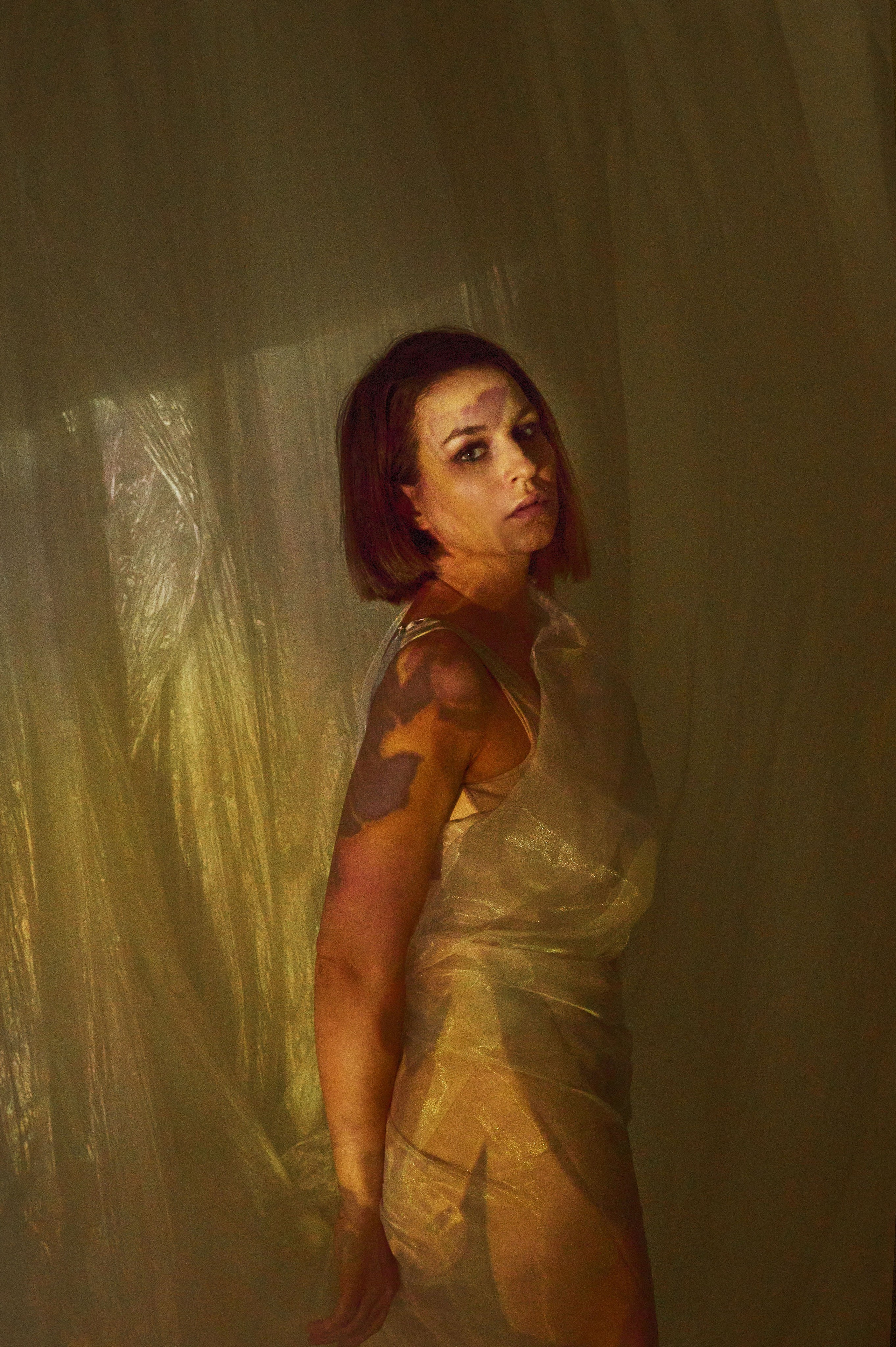 Фотосессия Ксении с проектором