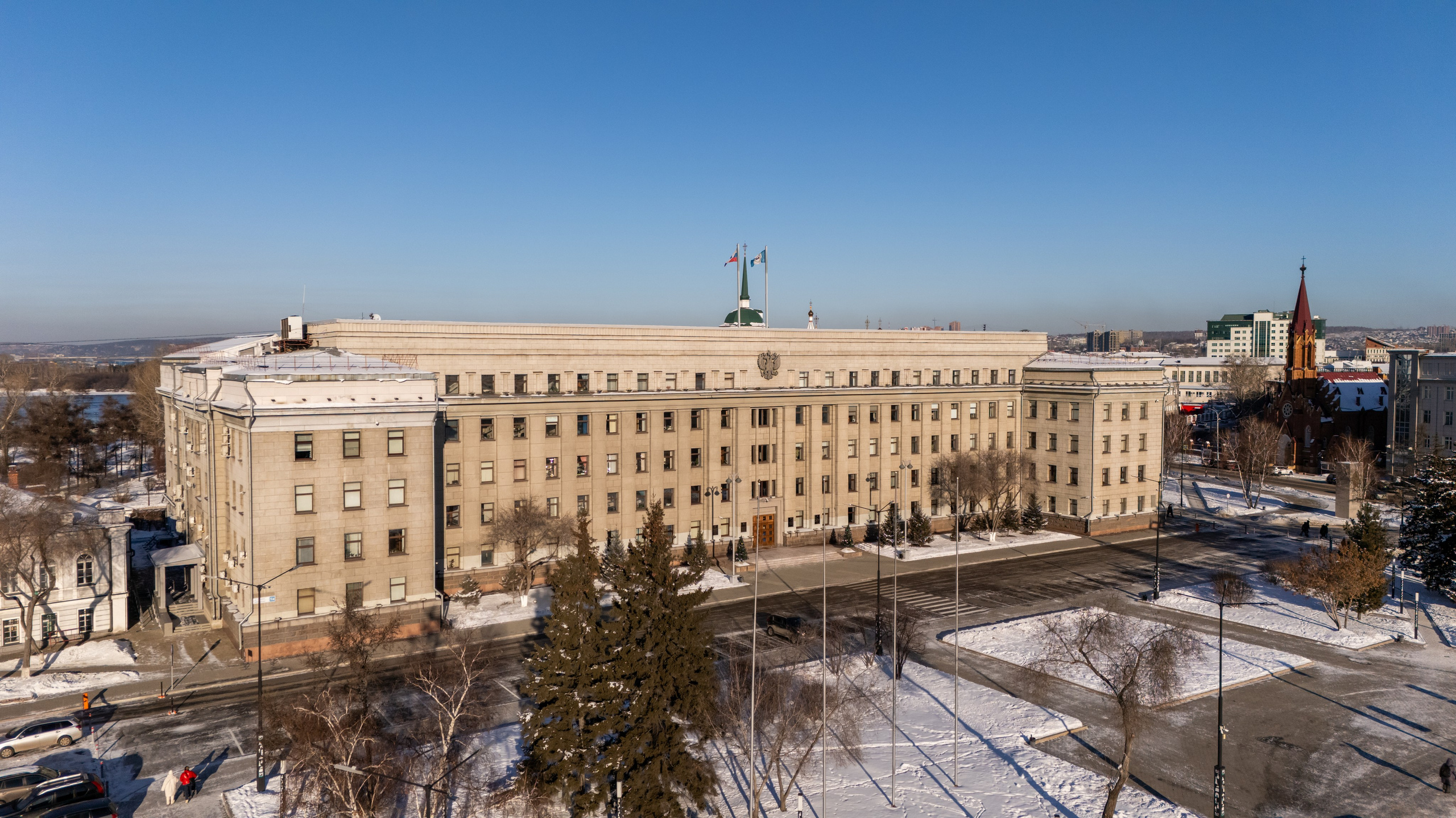 Архитектура города. Фотограф, видеограф и пилот дрона на Байкале