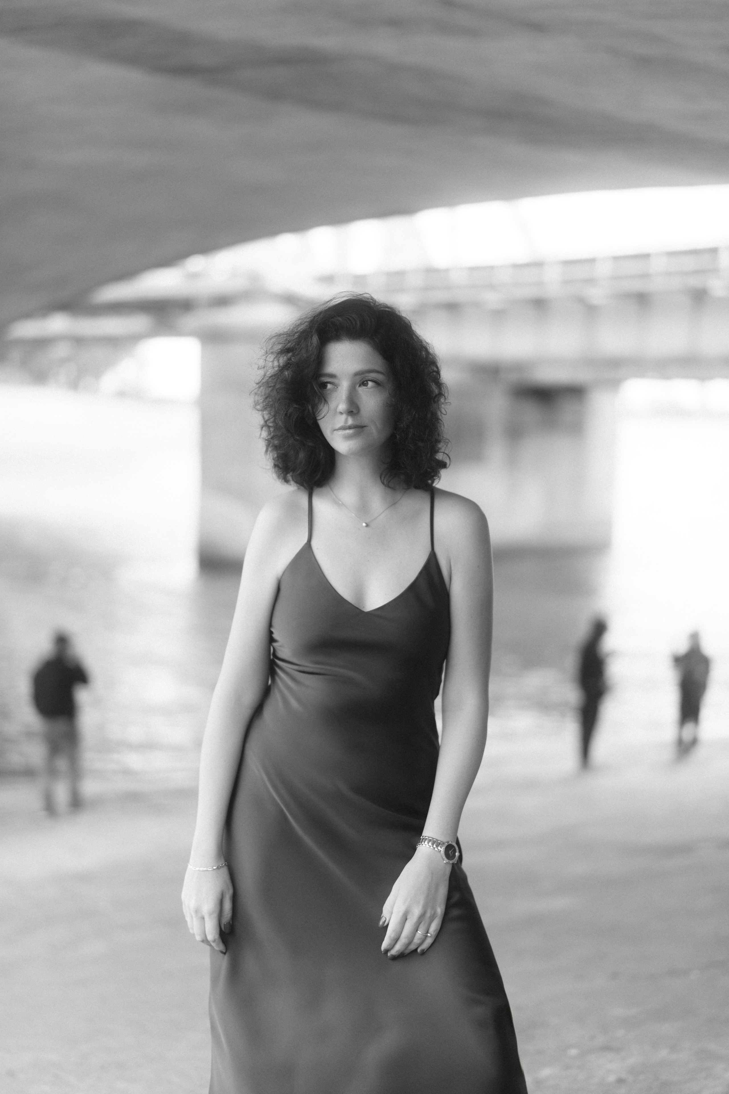 Уличная фотосессия с Катей Берлиной под Кировской дамбой в Казани