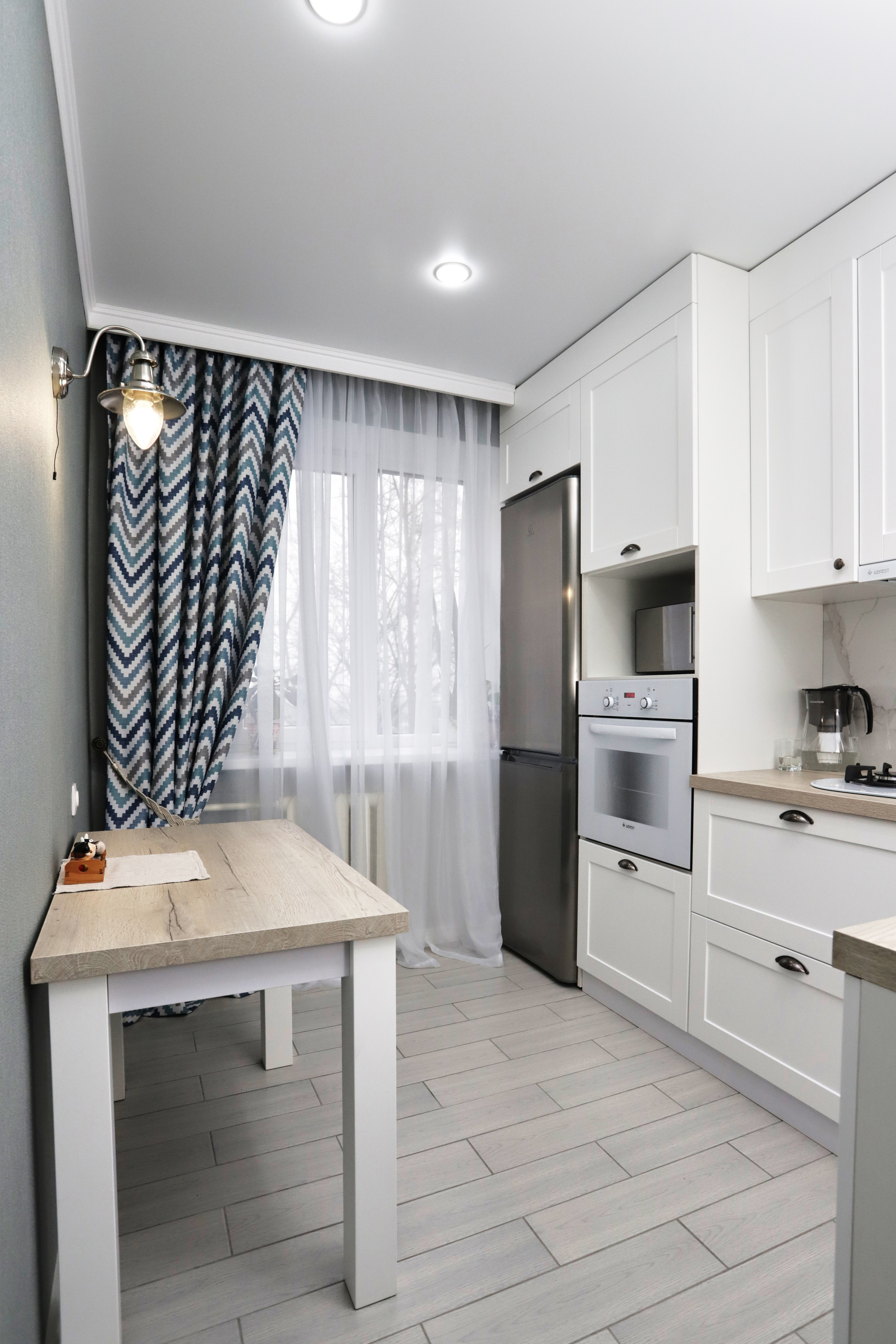 Светлая практичная кухня. Мебель под заказ. Дрогичин