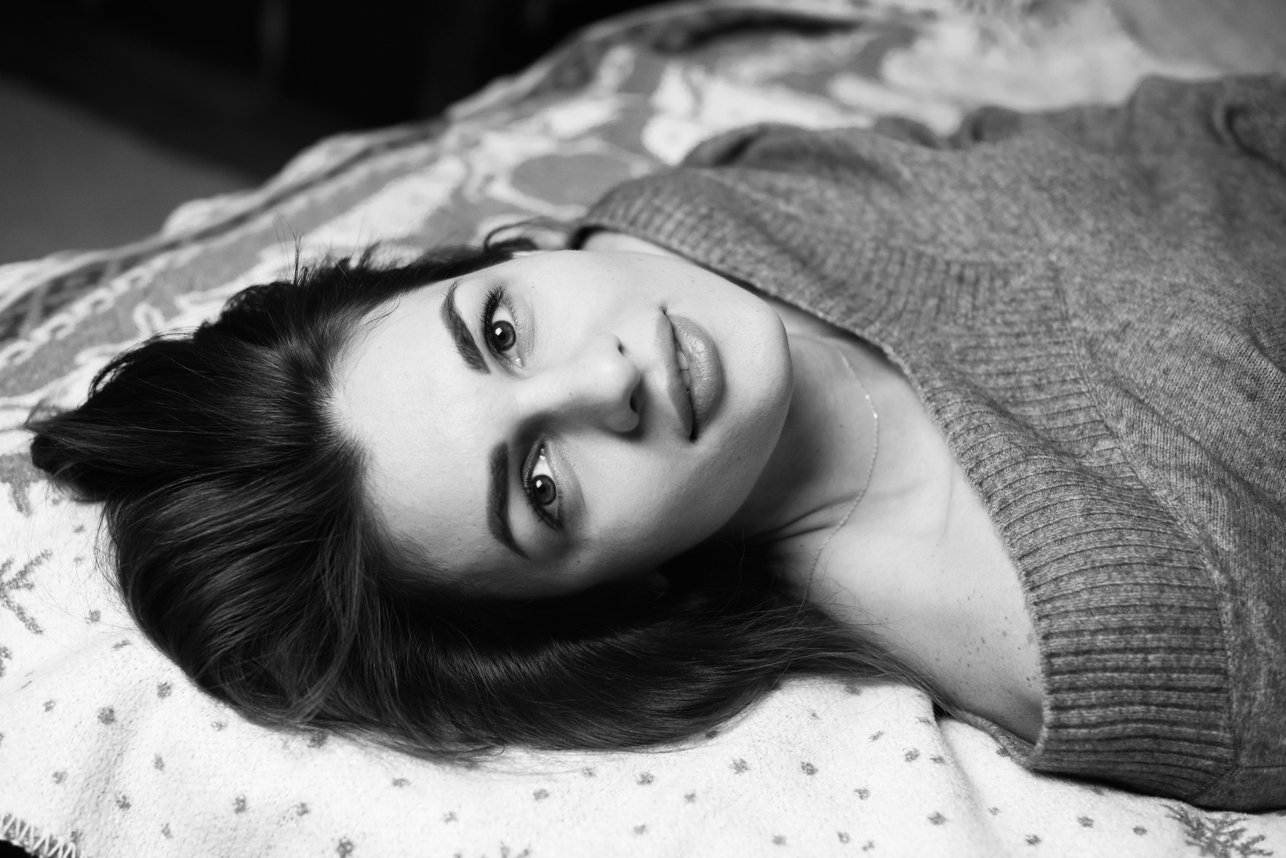 красивый женский портрет, позирование, красивая девушка