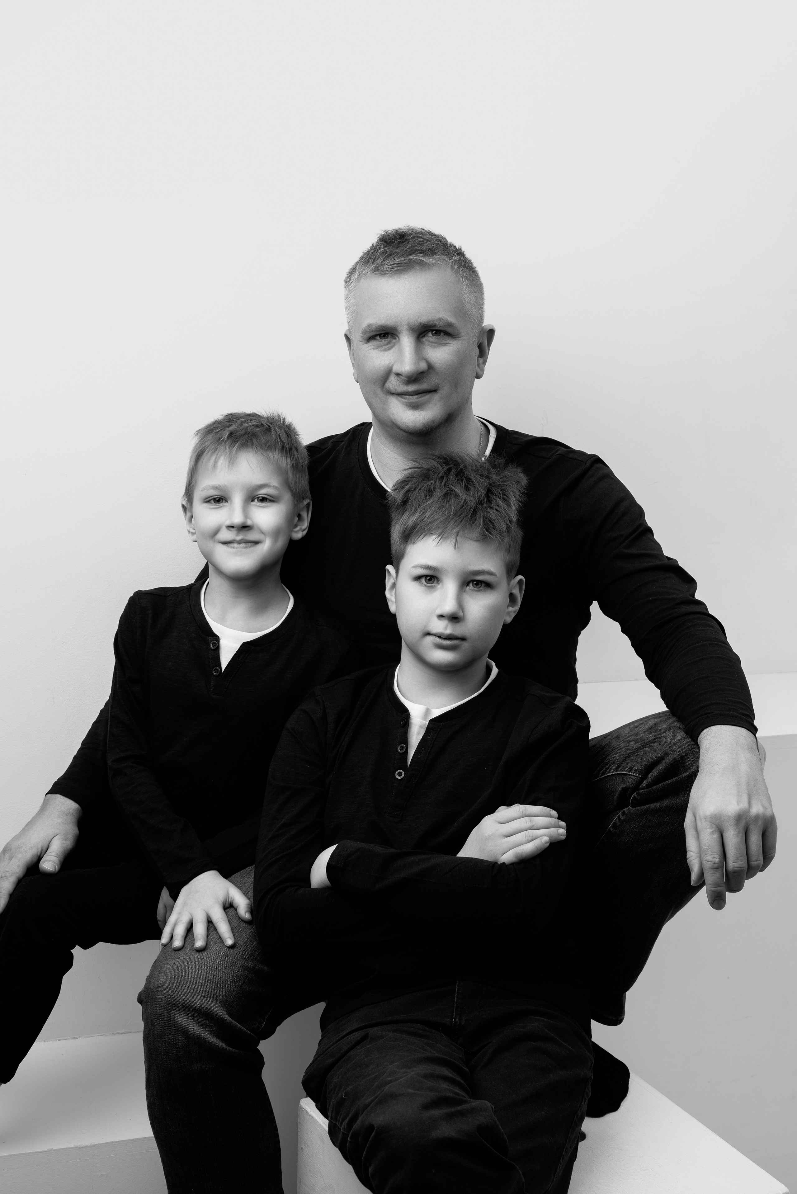 Черно-белые портреты детей и родителей. Фотограф в Санкт-Петербурге Марина Парникова