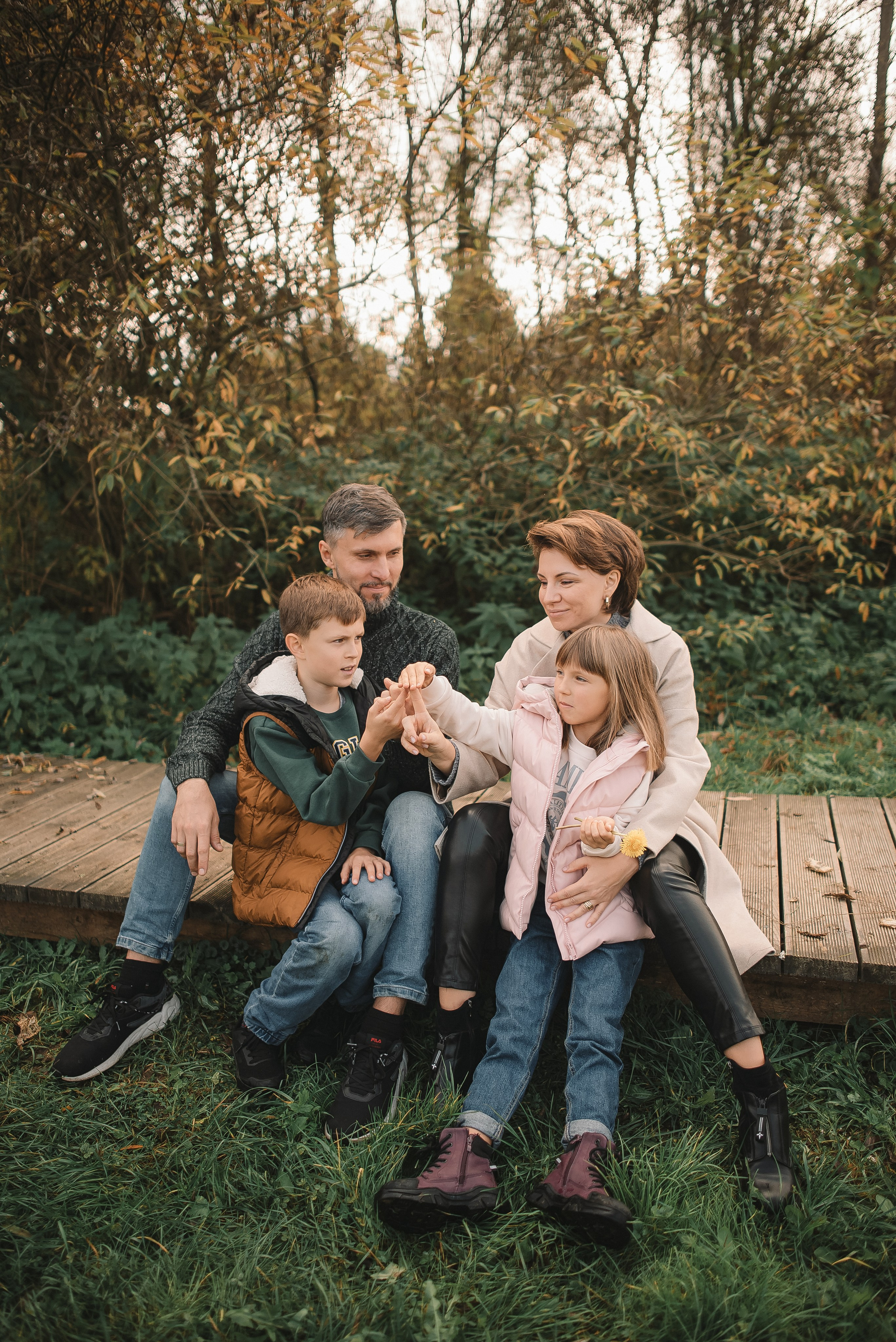 Семейная фотосессия на природе. Семейный и детский фотограф в Обнинске, Калуге, Москве
