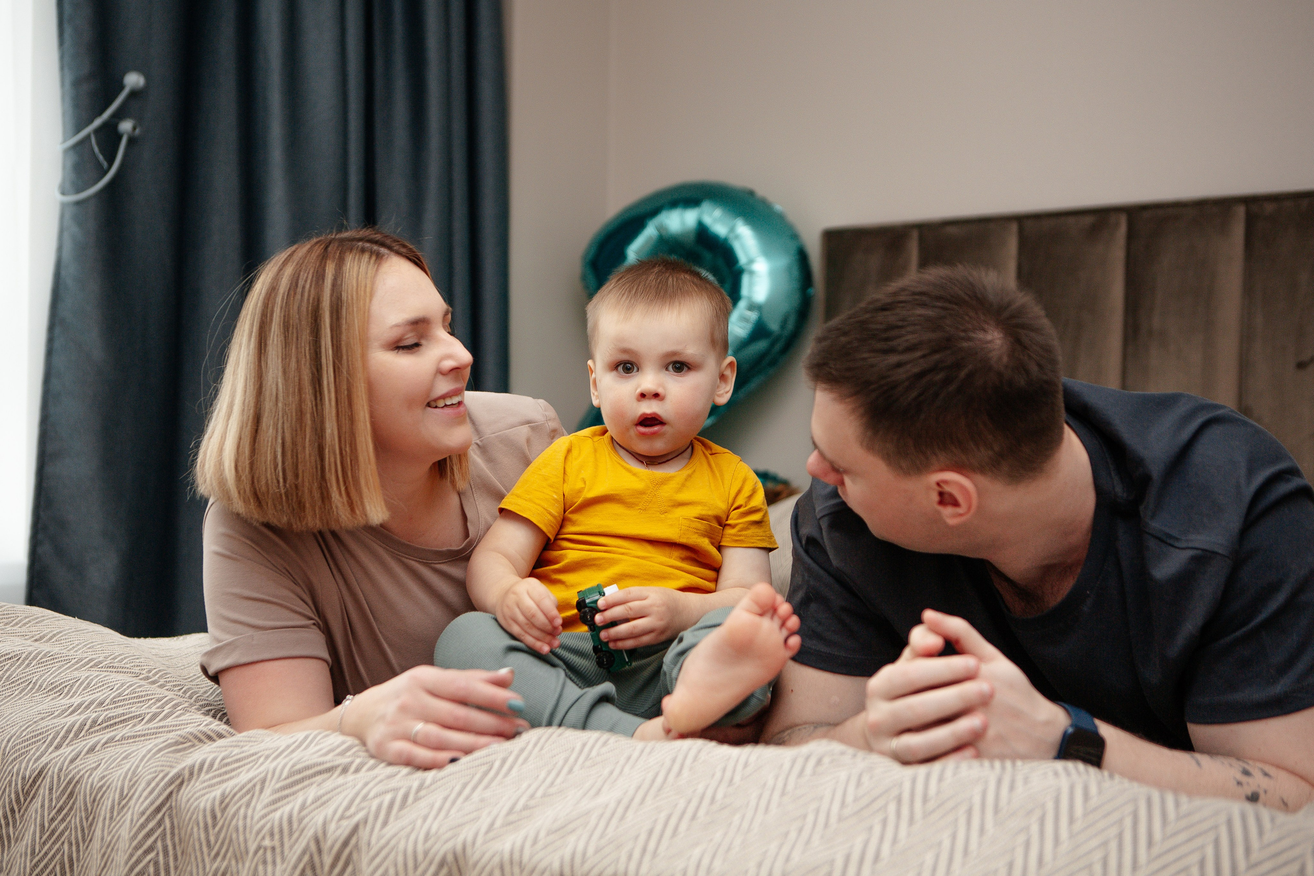 Роман и его семья. Семейный и детский фотограф в Москве Александра Мак