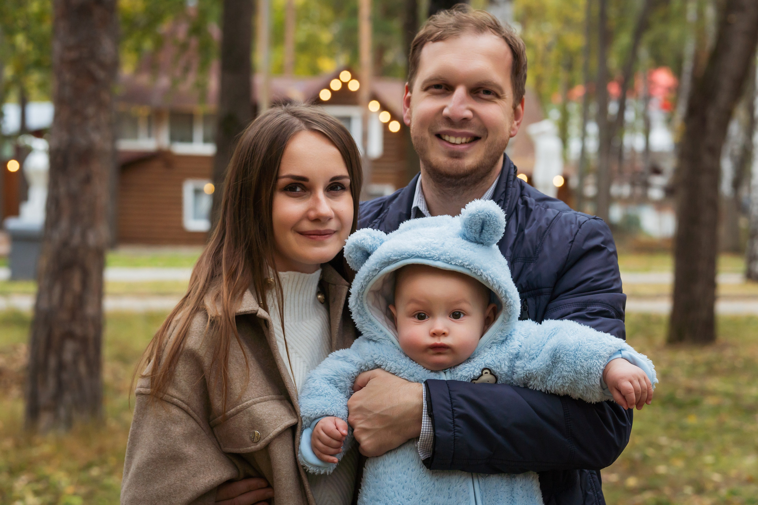 Ольга с семьёй в ЦПКиО. Портретный, репортажный и свадебный фотограф в Екатеринбурге Денис Южаков