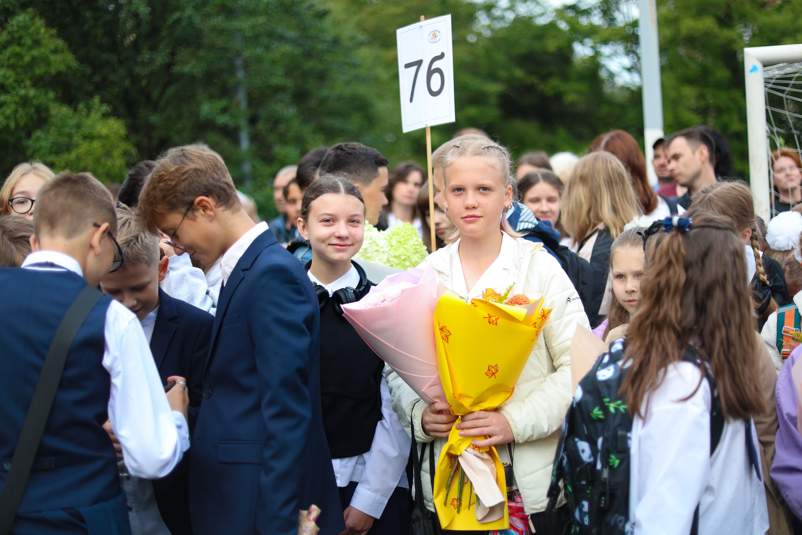 1 сентября в школе № 500. Фотограф Дарья Попова