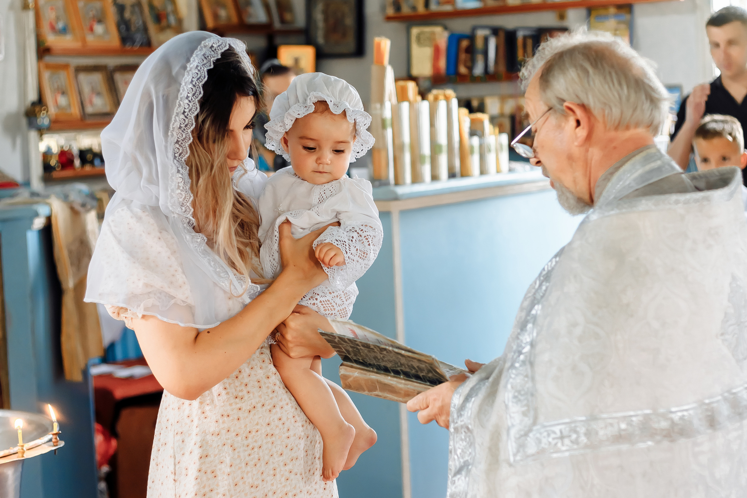 Фотосьемка таинства крещения в Тихорецке и Новопокровской. Свадебный и семейный фотограф в Краснодарском крае Мария Данилкина