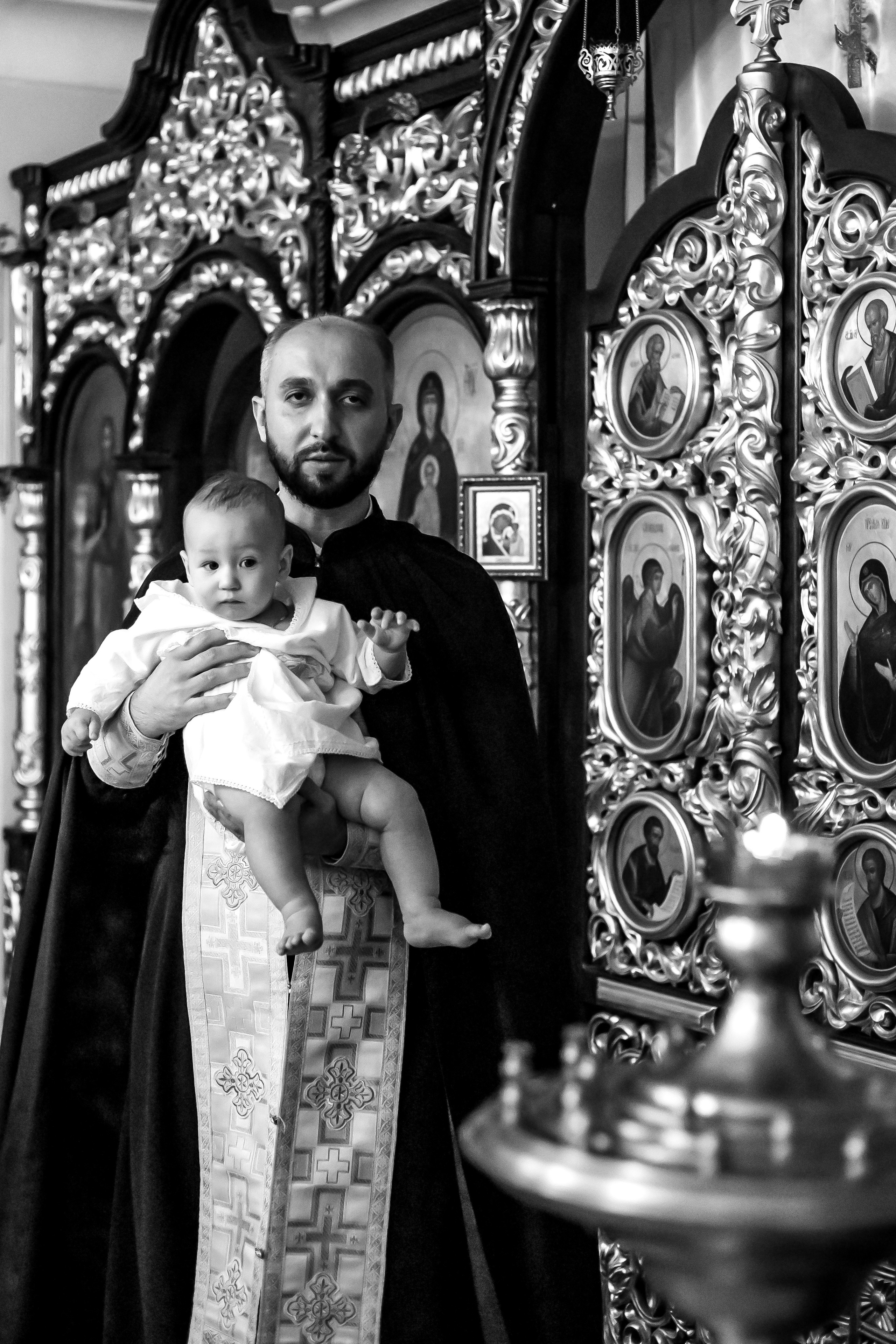 Съемка таинства крещения в Тихорецке. Свадебный и семейный фотограф в Краснодарском крае Мария Данилкина