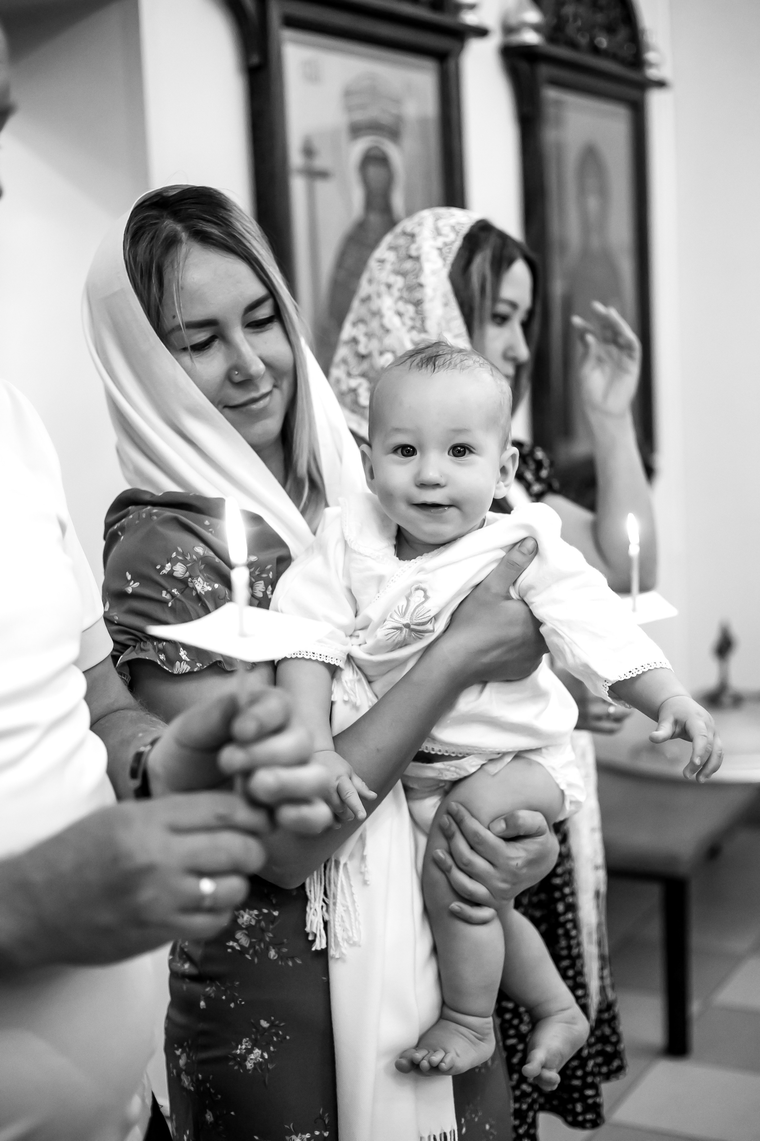 Съемка таинства крещения в Тихорецке. Свадебный и семейный фотограф в Краснодарском крае Мария Данилкина