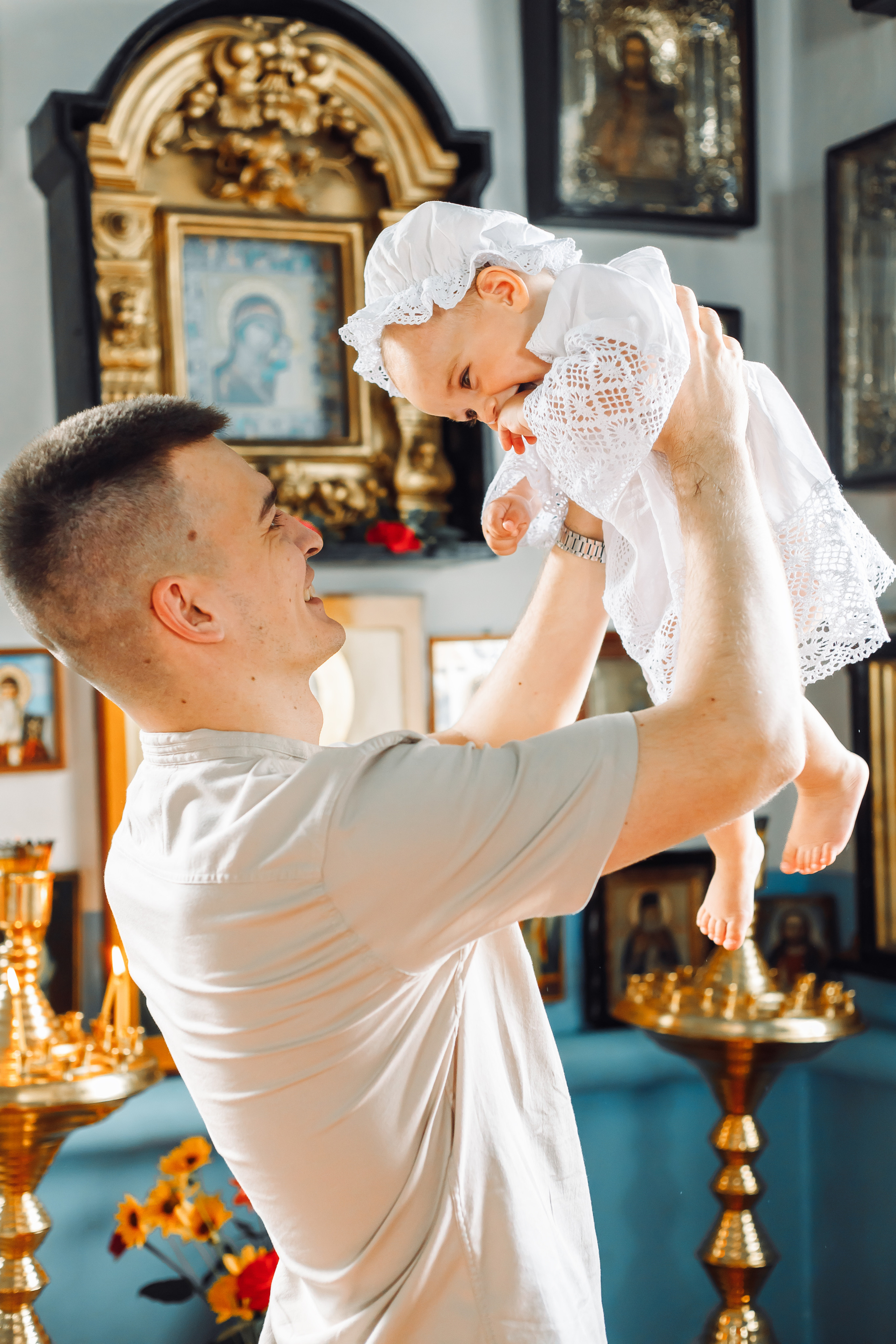 Фотосьемка таинства крещения в Тихорецке и Новопокровской. Свадебный и семейный фотограф в Краснодарском крае Мария Данилкина