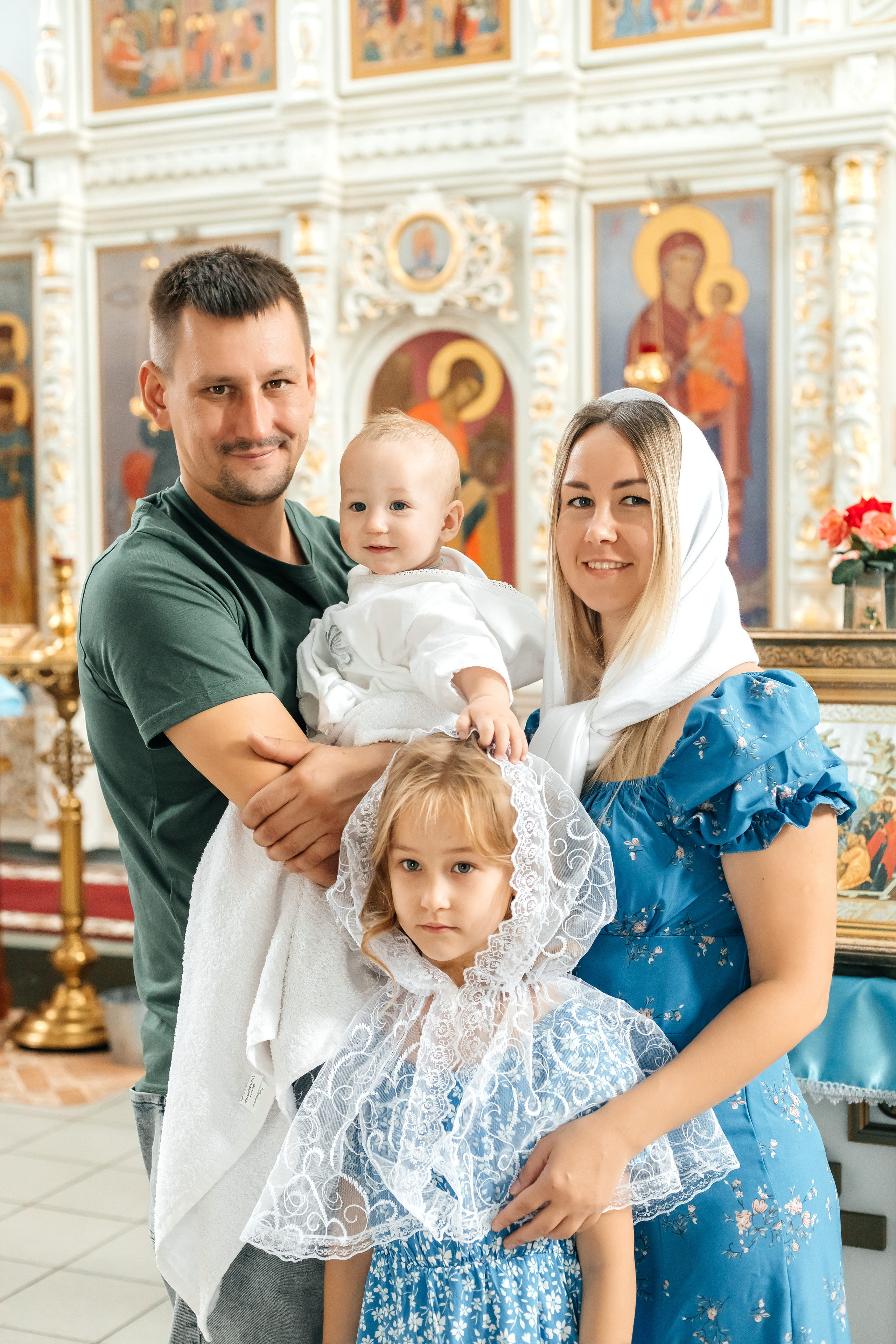 Съемка таинства крещения в Тихорецке. Свадебный и семейный фотограф в Краснодарском крае Мария Данилкина