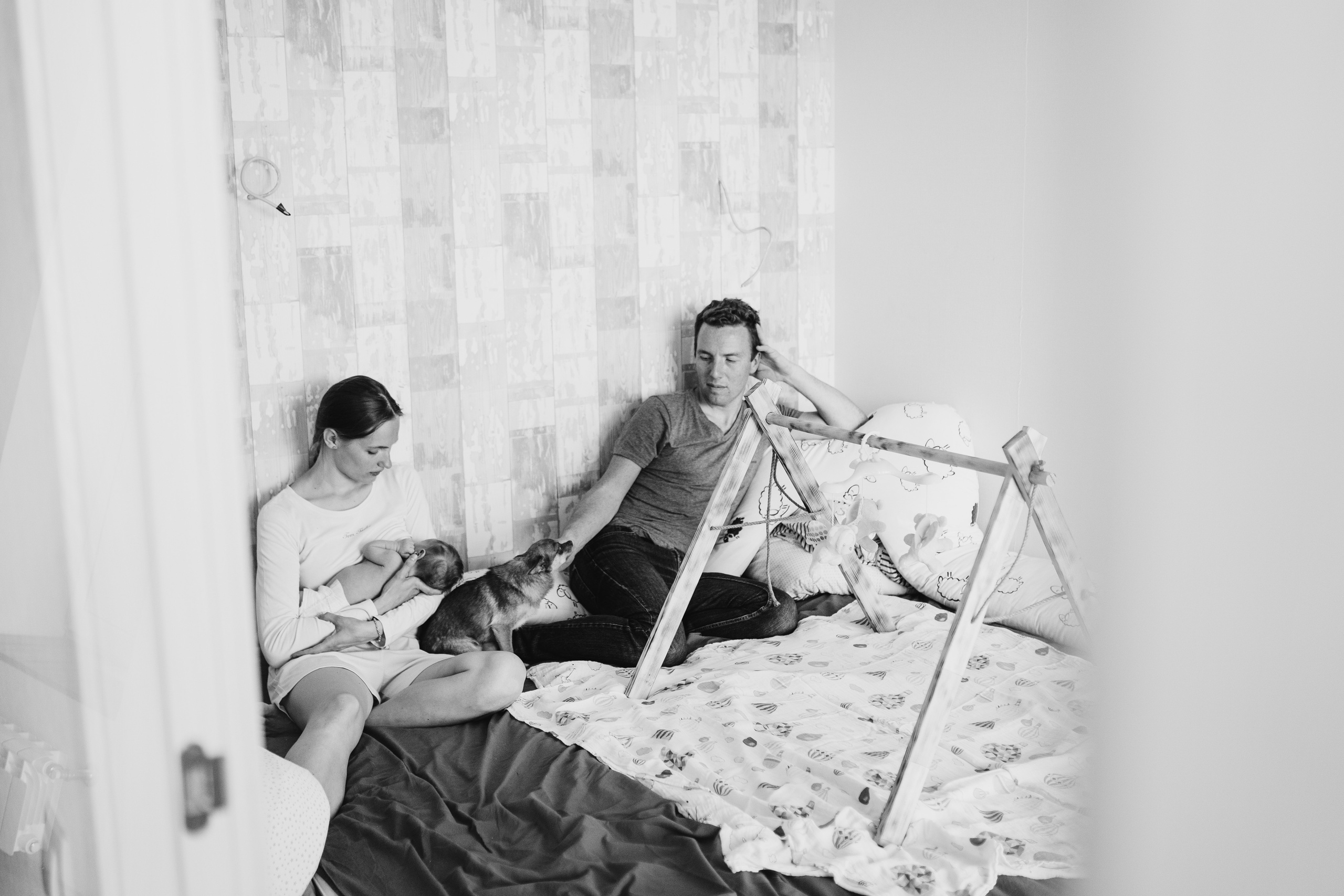 Дмитрий, Татьяна и Петенька.Домашняя история. Семейный и детский фотограф в Москве Митенкова Мария