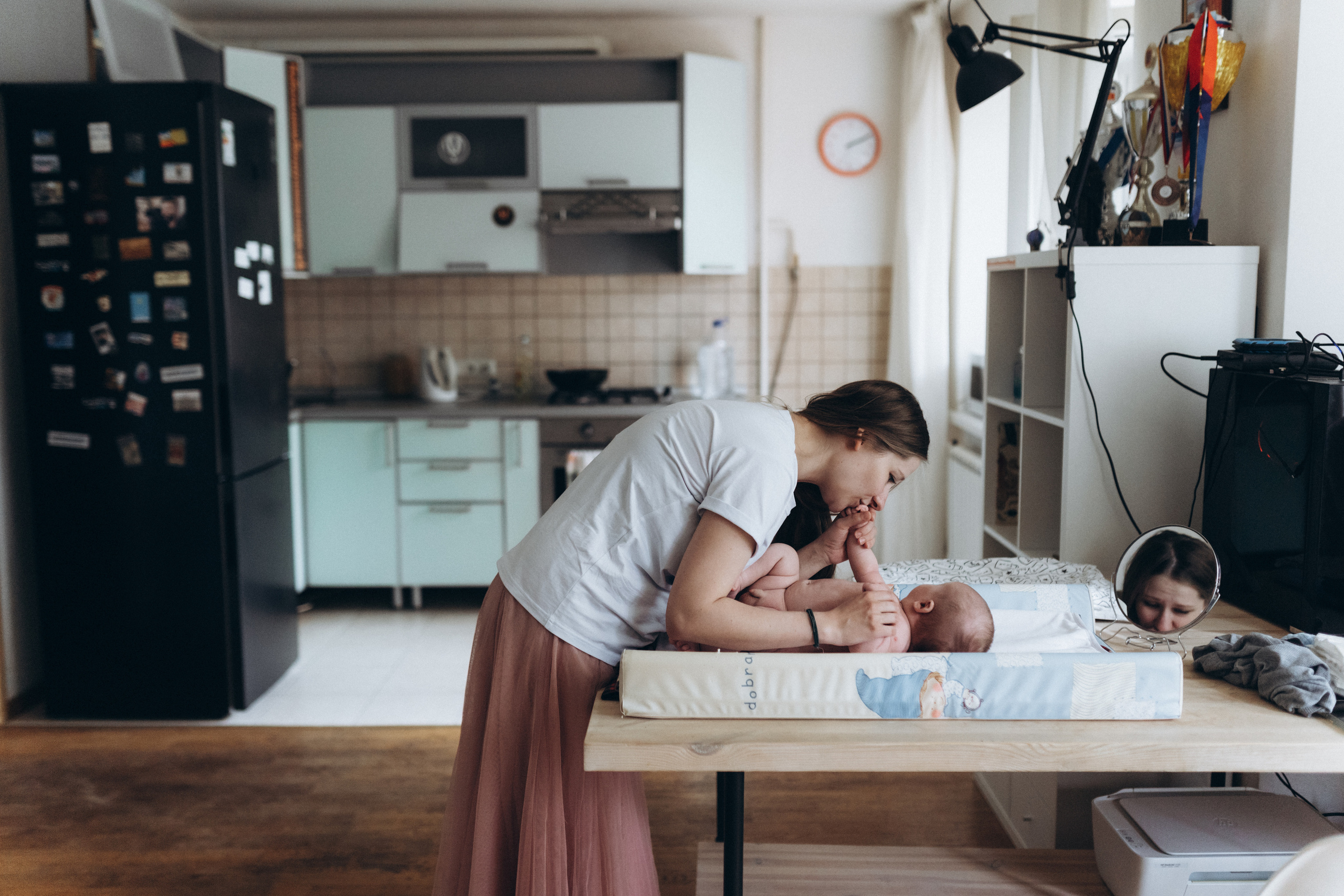 Михаил, Ирина и Ромочка. Домашняя истрия. Семейный и детский фотограф в Москве Митенкова Мария