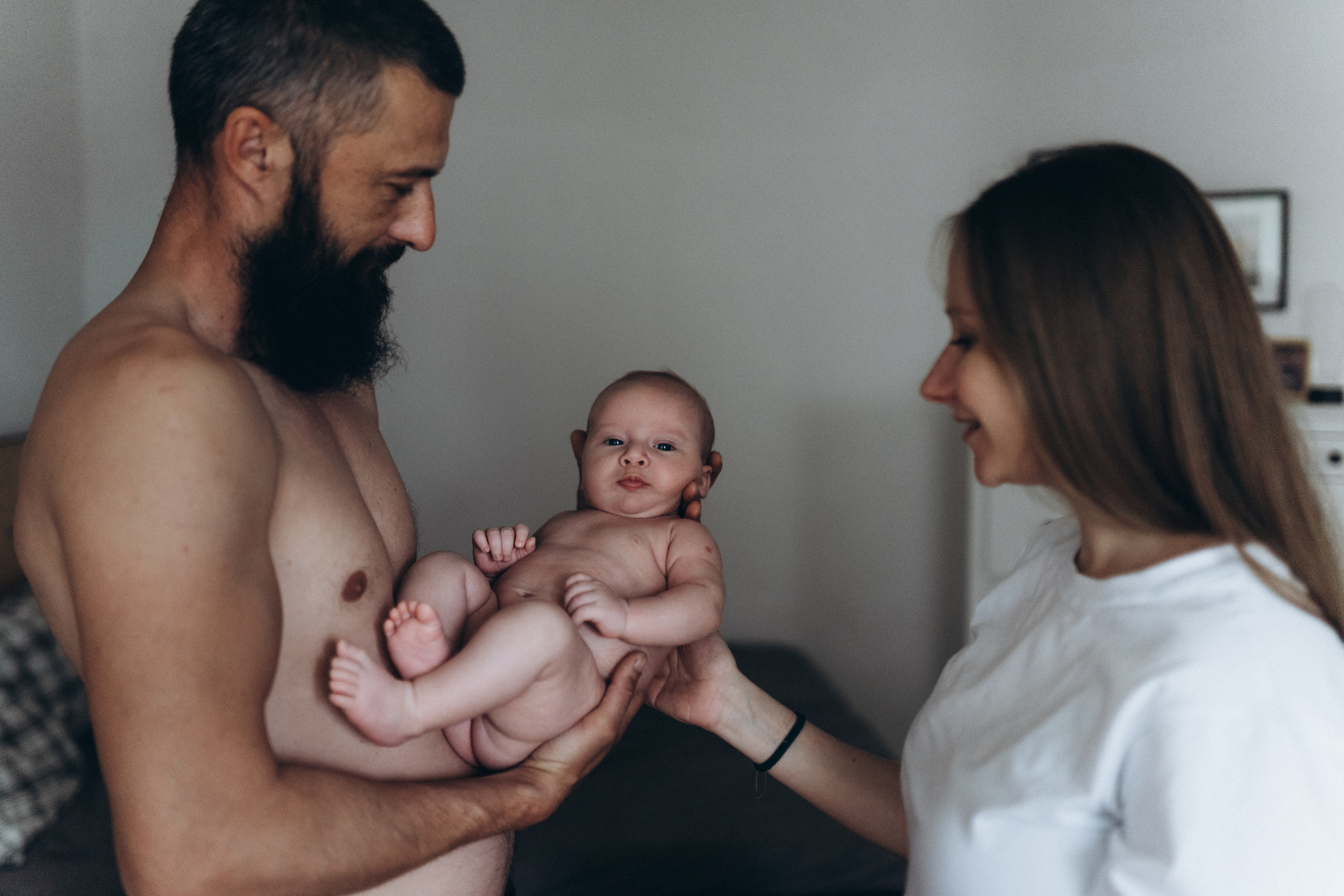 Михаил, Ирина и Ромочка. Домашняя истрия. Семейный и детский фотограф в Москве Митенкова Мария