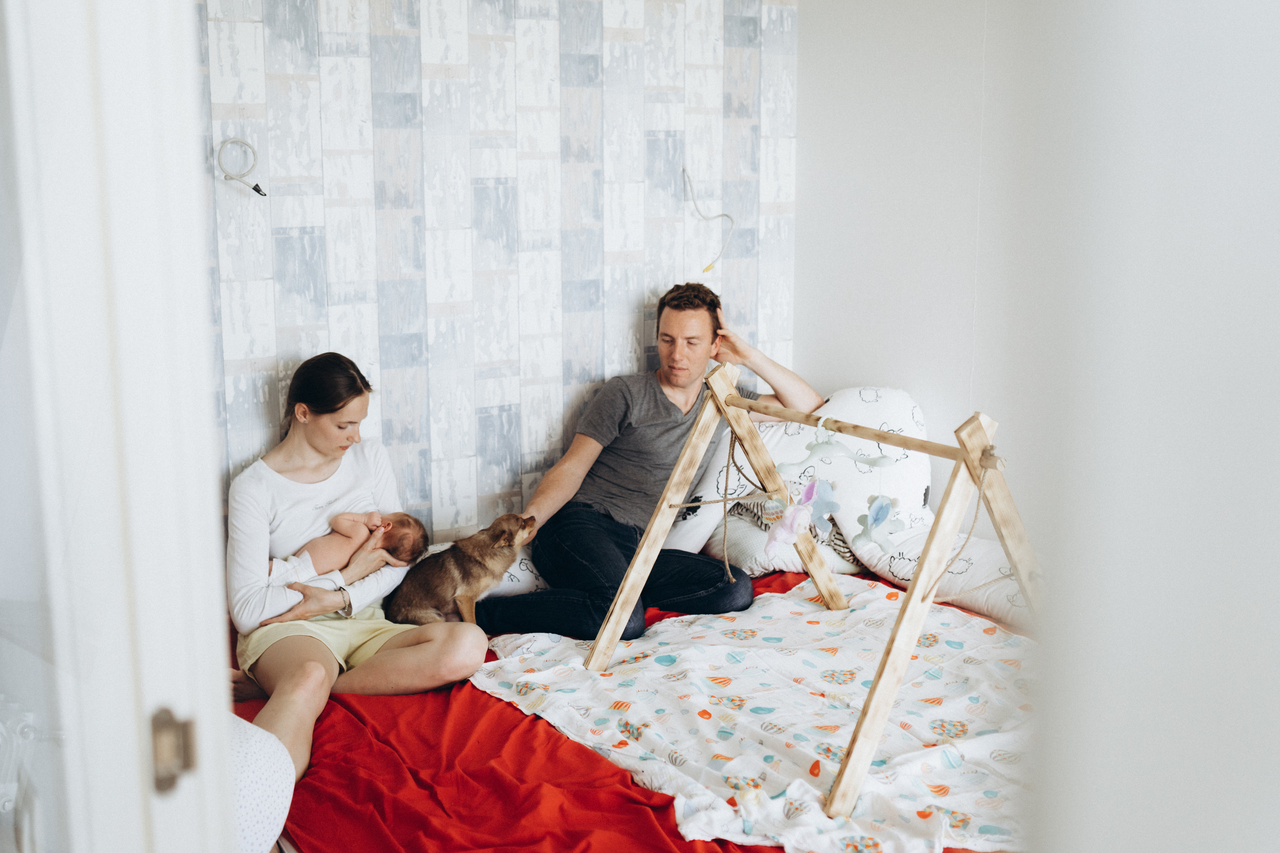 Дмитрий, Татьяна и Петенька.Домашняя история. Семейный и детский фотограф в Москве Митенкова Мария