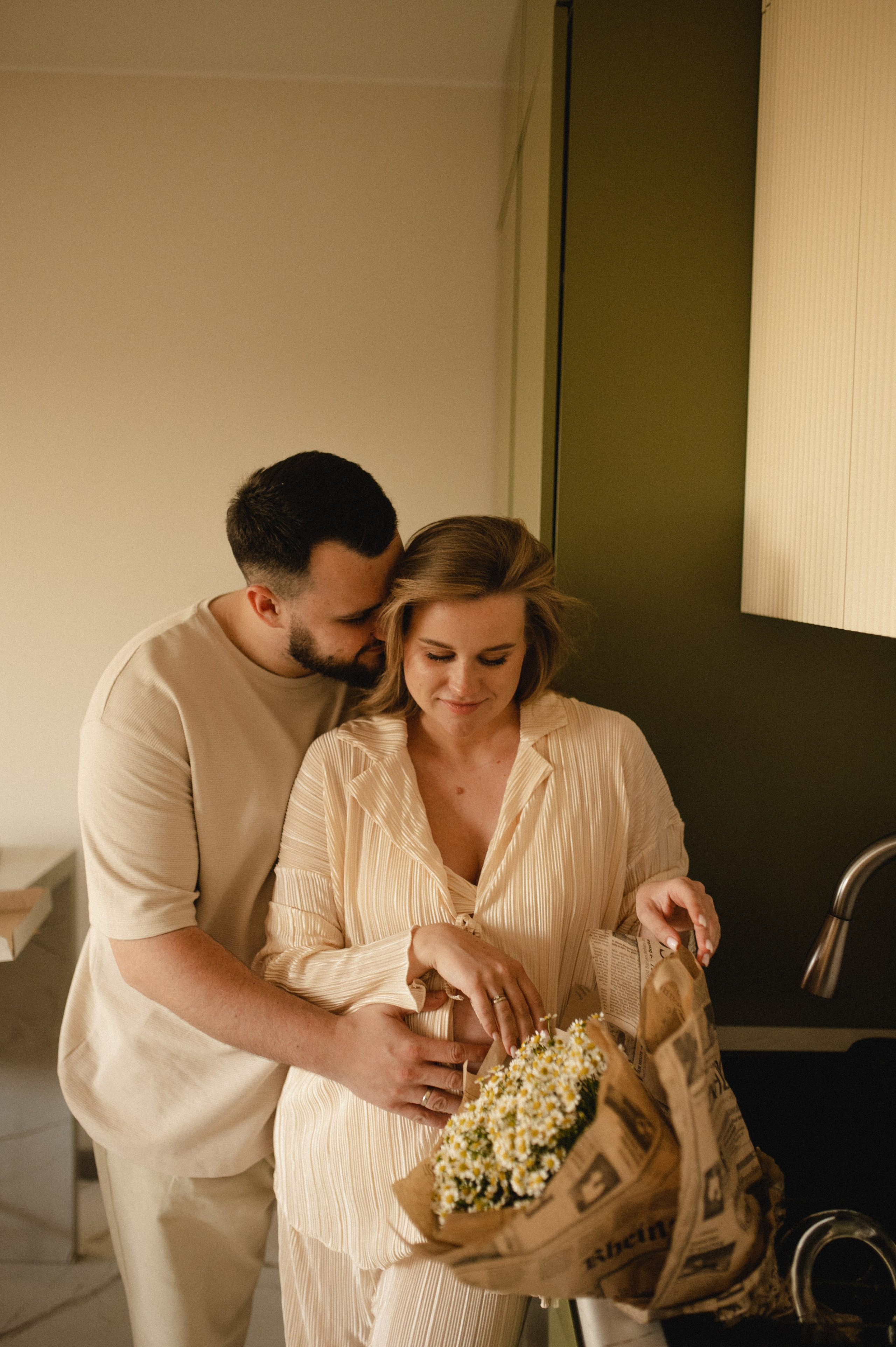 Домашняя фотосессия беременности. Семейная фотосессия Бутово Москва фотограф Алина Морщагина