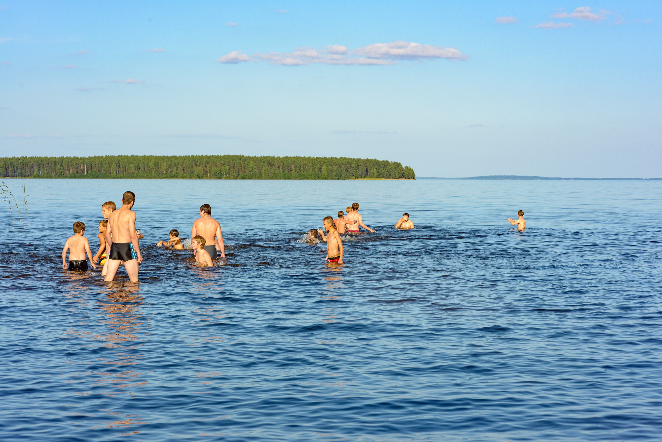 Летние тренировочные сборы Школы Боевых Искусств «МОН» 2013, водные процедуры