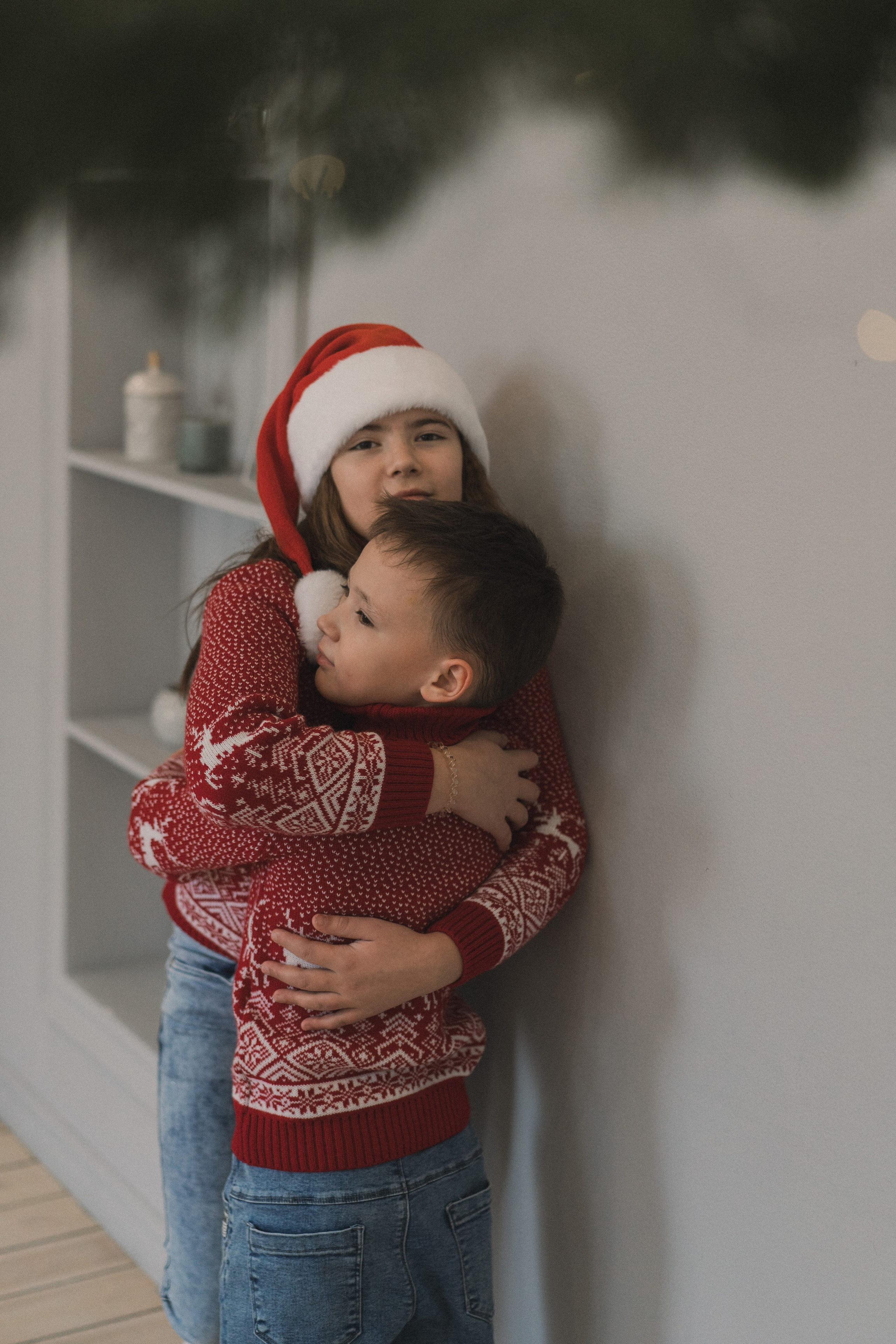 Новогодняя фотосессия мамы и трех детей в студии ВиллаНина. Семейный фотограф Екатеринбург Татьяна Девятых