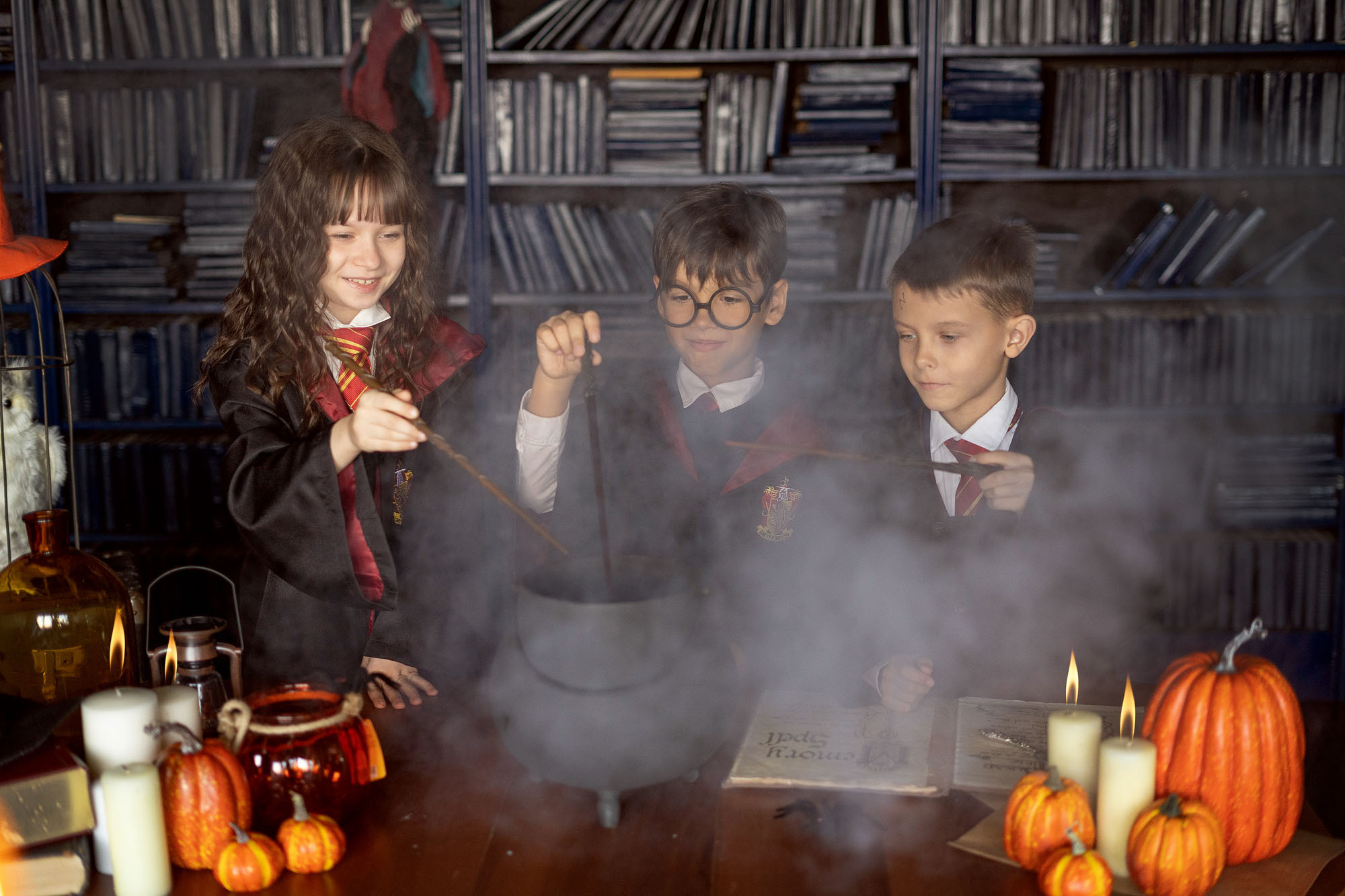 Хэллоуин и Рождество в ХОГВАРТСЕ. Семейный и детский фотограф в Хабаровске Анна Гриневич