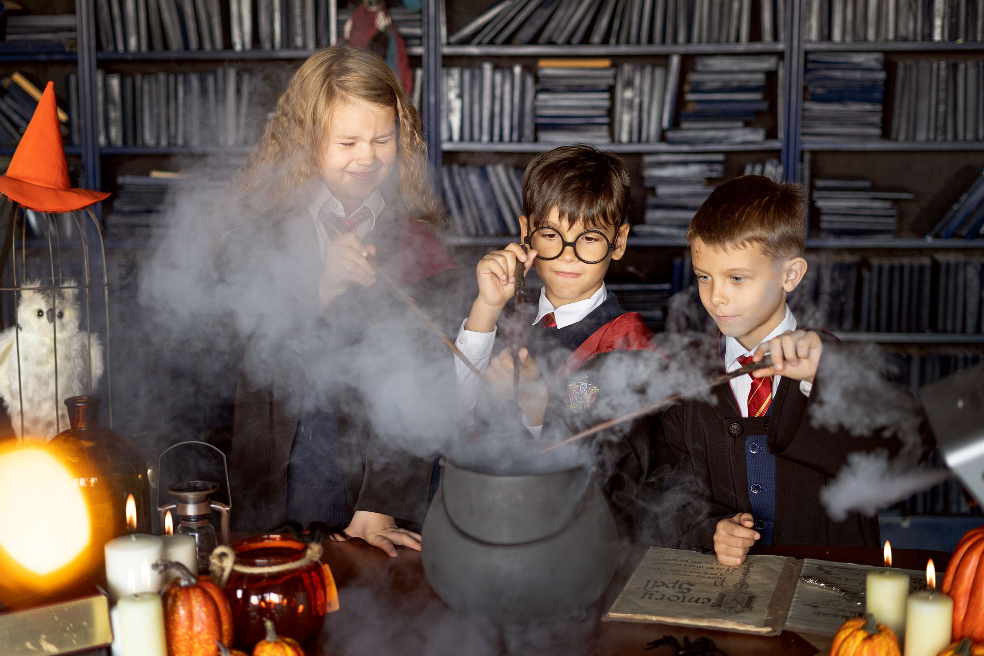 Хэллоуин и Рождество в ХОГВАРТСЕ. Семейный и детский фотограф в Хабаровске Анна Гриневич