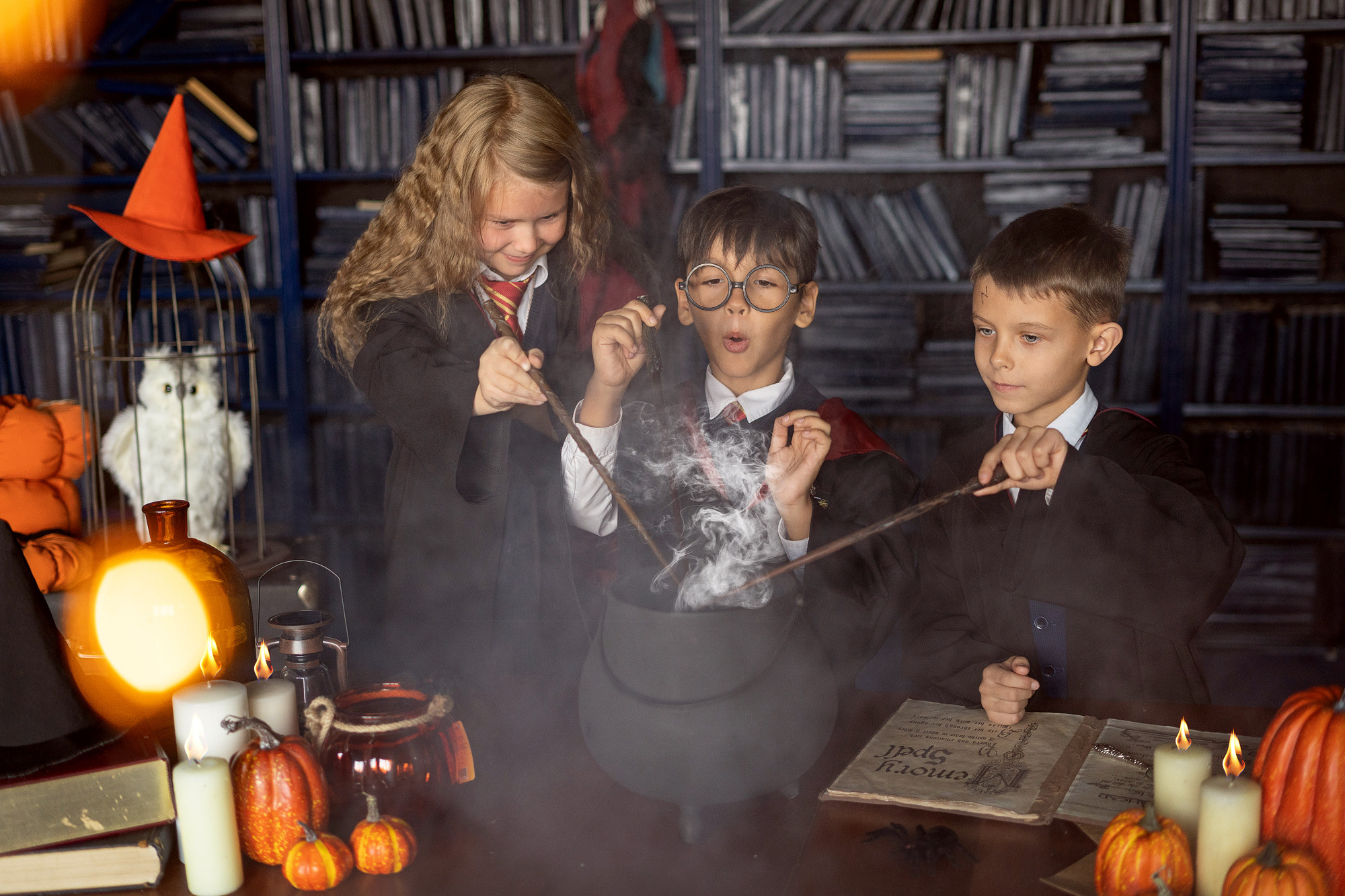 Хэллоуин и Рождество в ХОГВАРТСЕ. Семейный и детский фотограф в Хабаровске Анна Гриневич