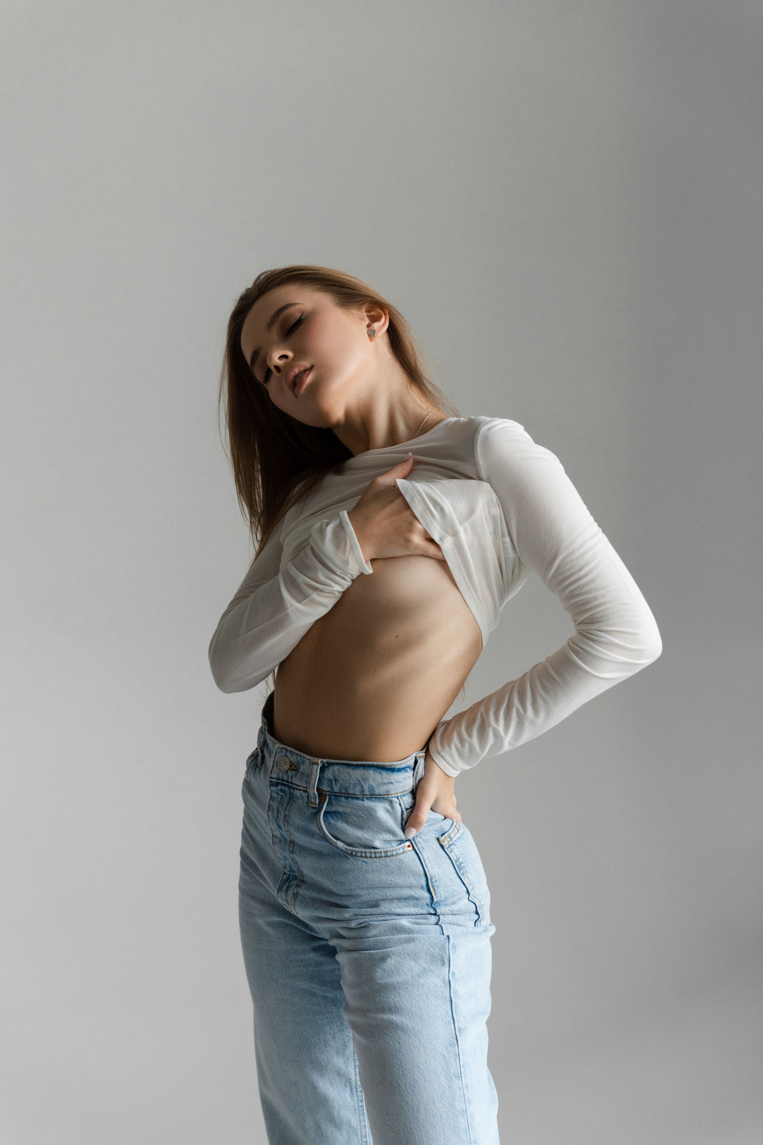 Женская студийная фотосессия. Семейный и женский фотограф в Москве