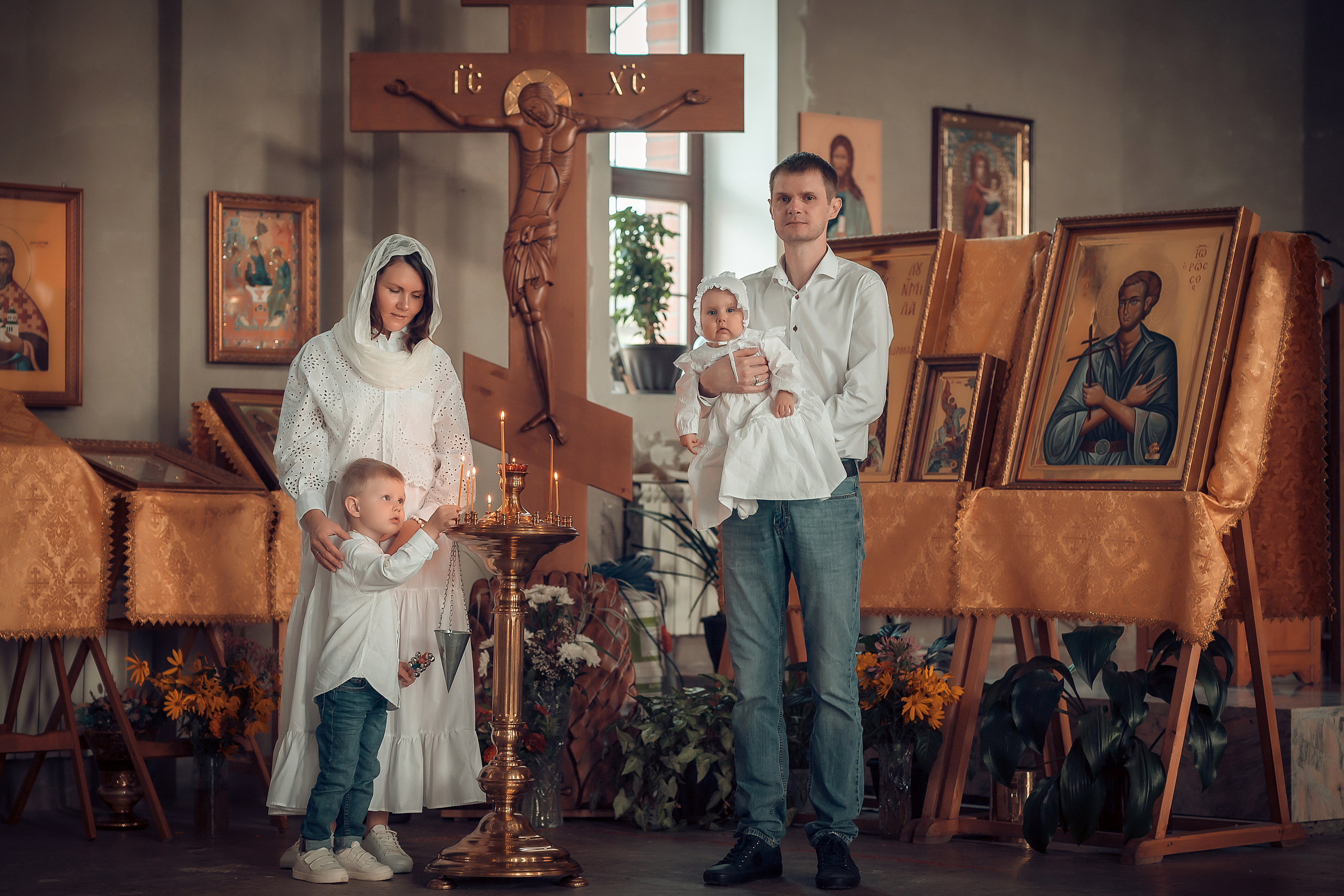 Таинство Крещения Ксении, Храм Новомучеников и Исповедников Российских