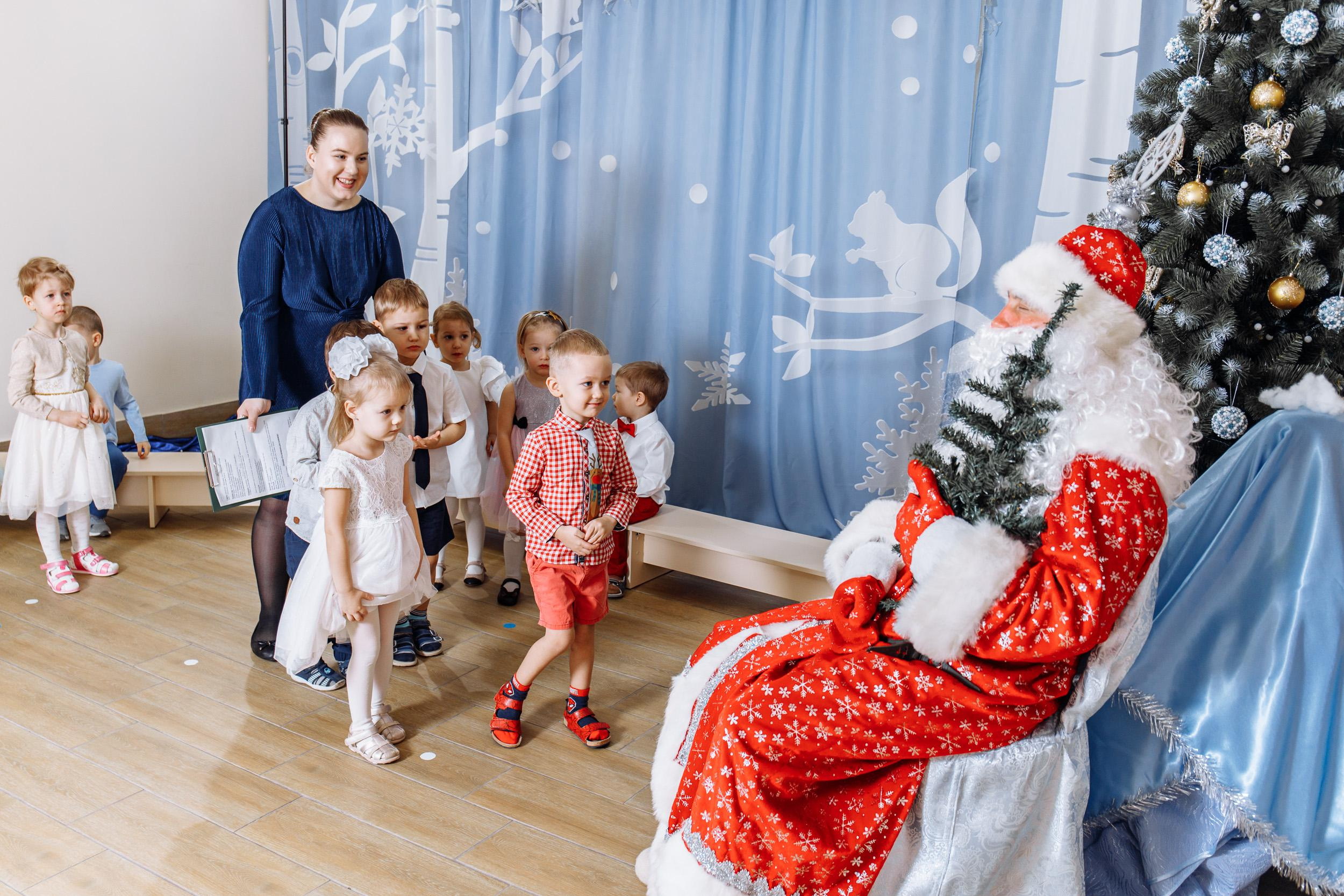 Новогодние съемки в детском саду 