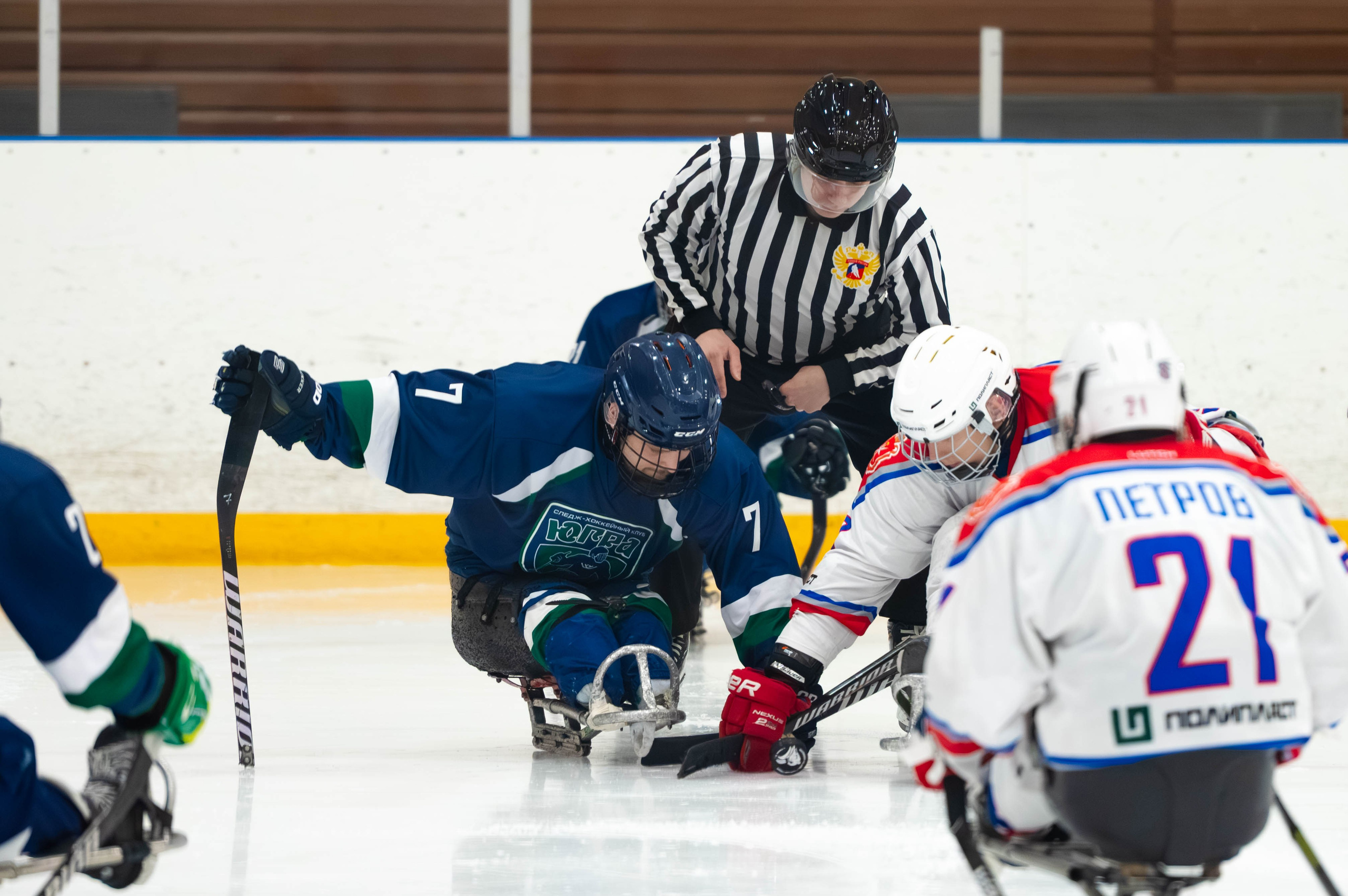 ЧР по хоккею следж. Алексин, 2025. Спортивный фотограф в Туле и Тульской области. Файсханова Фото Спорт