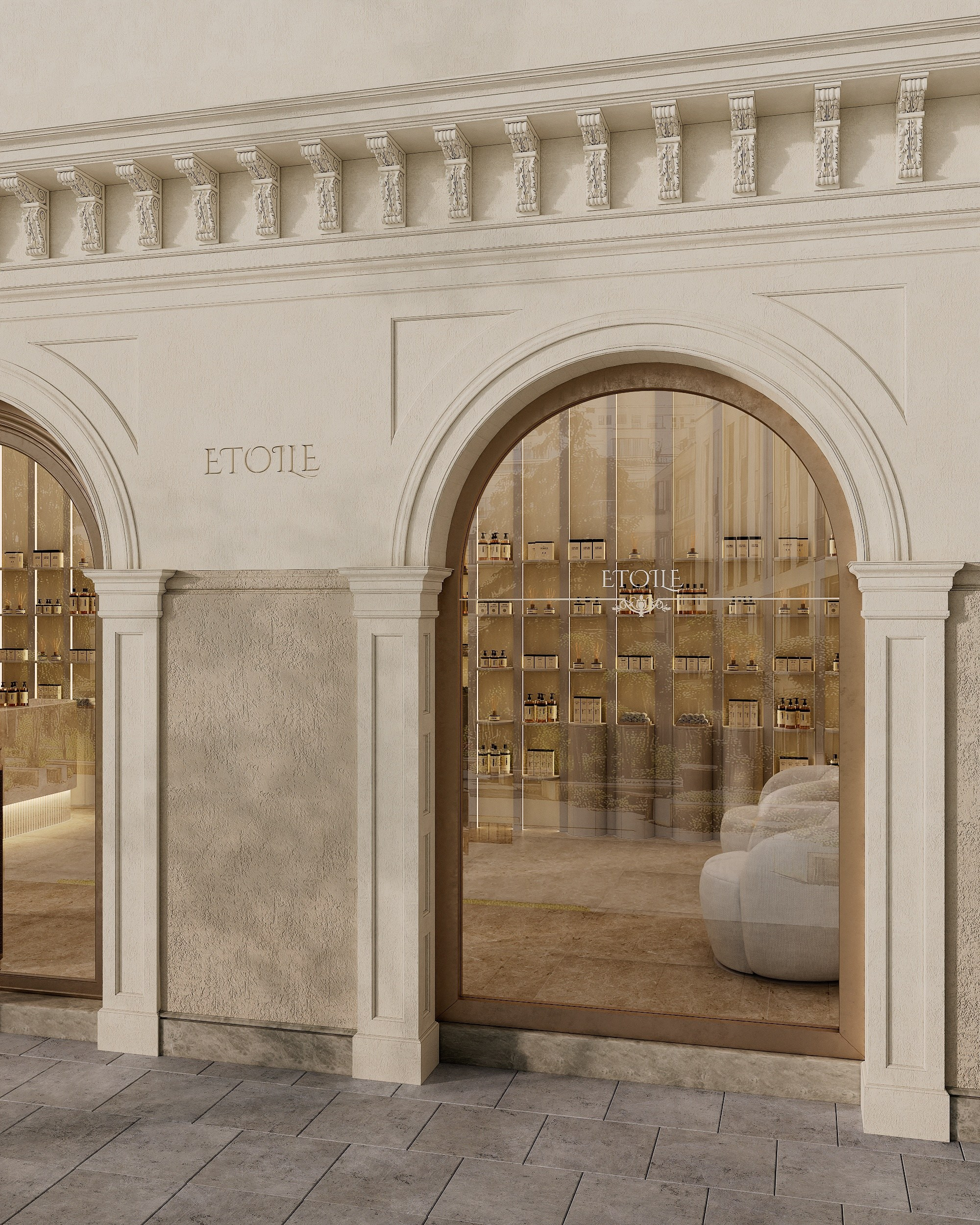 ETOILE cosmetics boutique. Solovets visualization