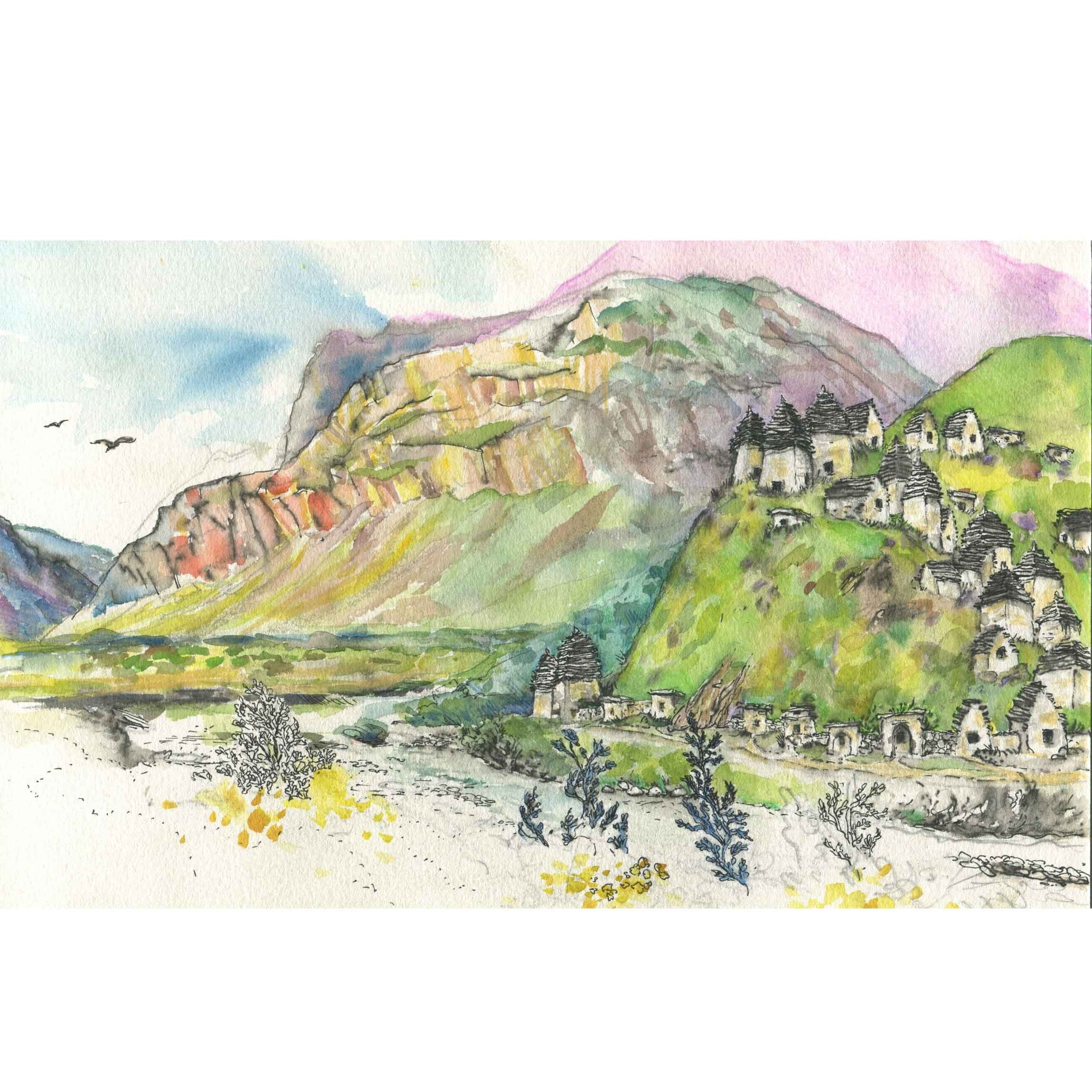 ПУТЕВЫЕ ЗАРИСОВКИ. Художник Перепечėнова-Феофанова Анна