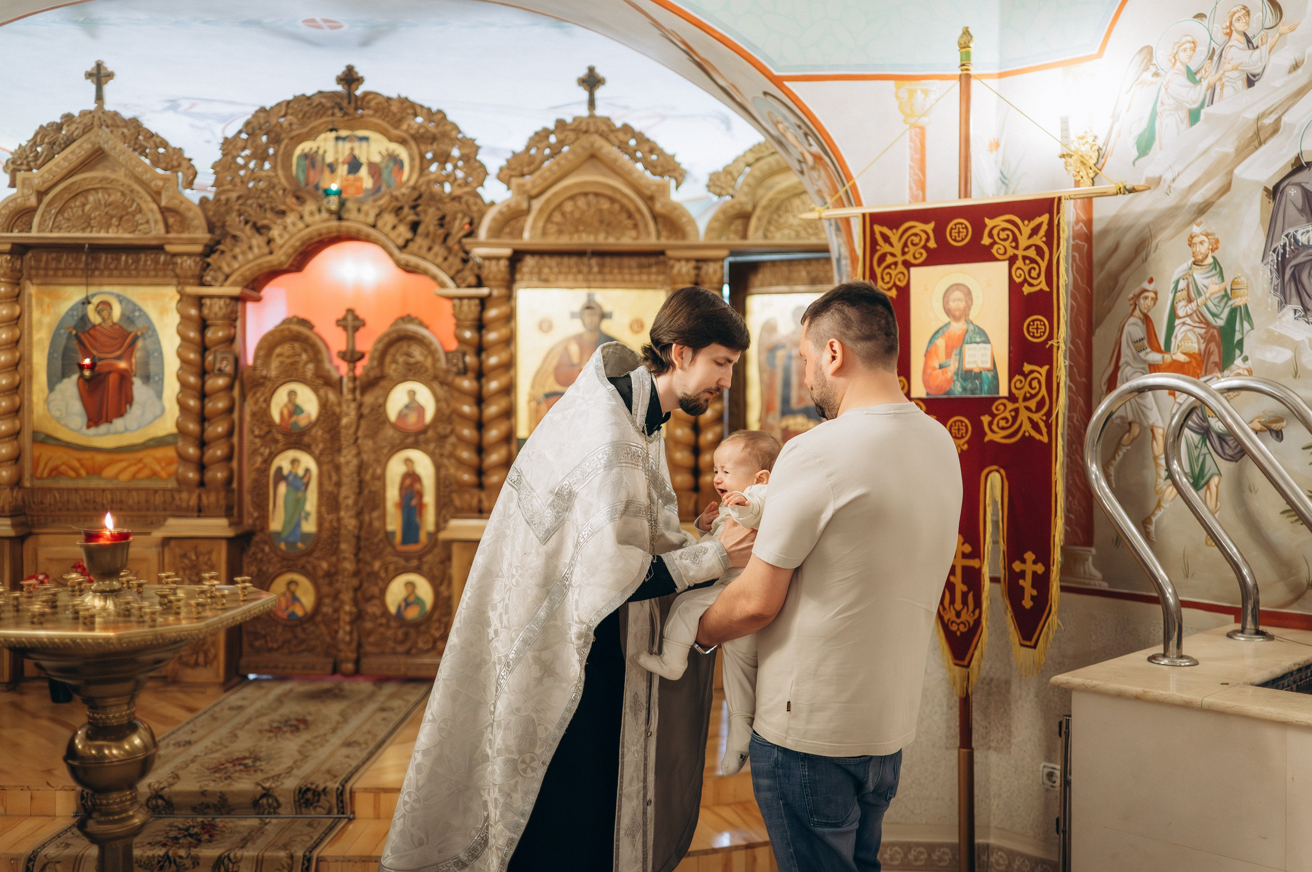 Крещение Марка (Храм Софии Слуцкой). Семейный фотограф в Минске Дарья Дреко