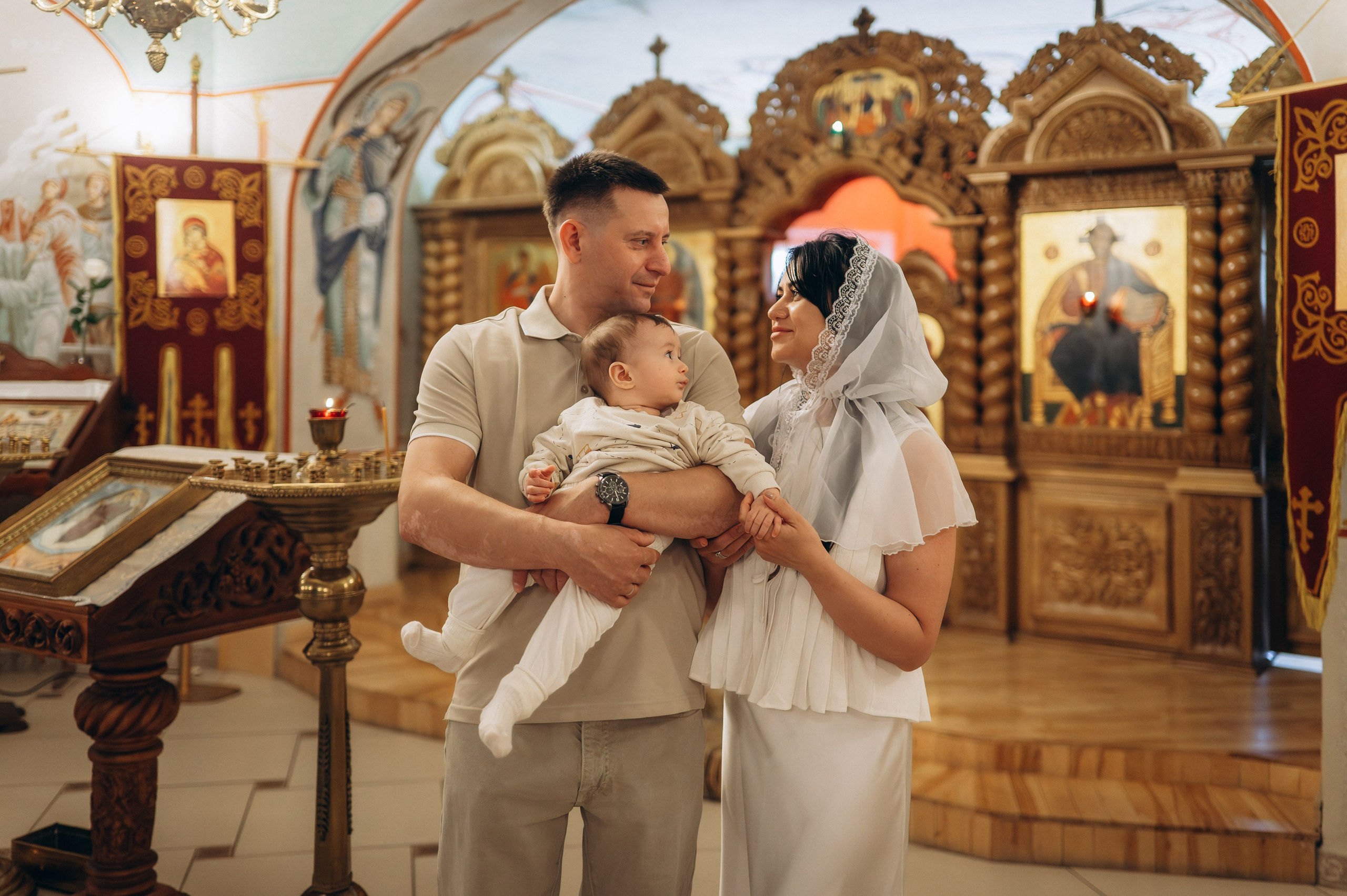 Крещение Марка (Храм Софии Слуцкой). Семейный фотограф в Минске Дарья Дреко
