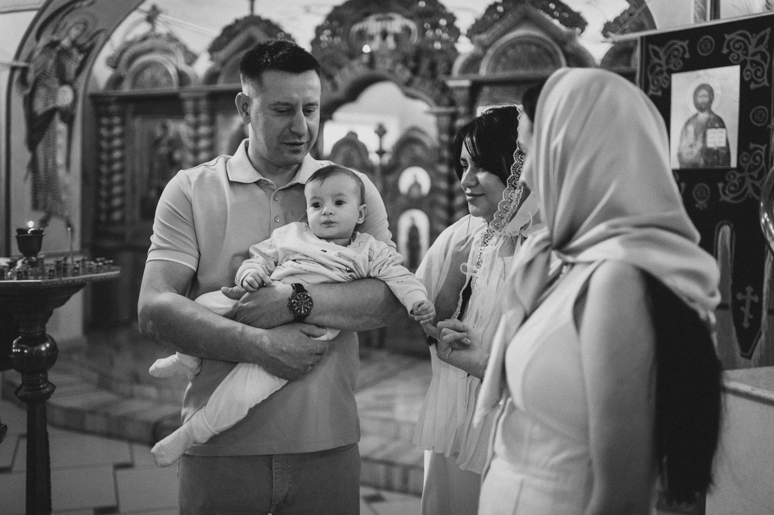 Крещение Марка (Храм Софии Слуцкой). Семейный фотограф в Минске Дарья Дреко
