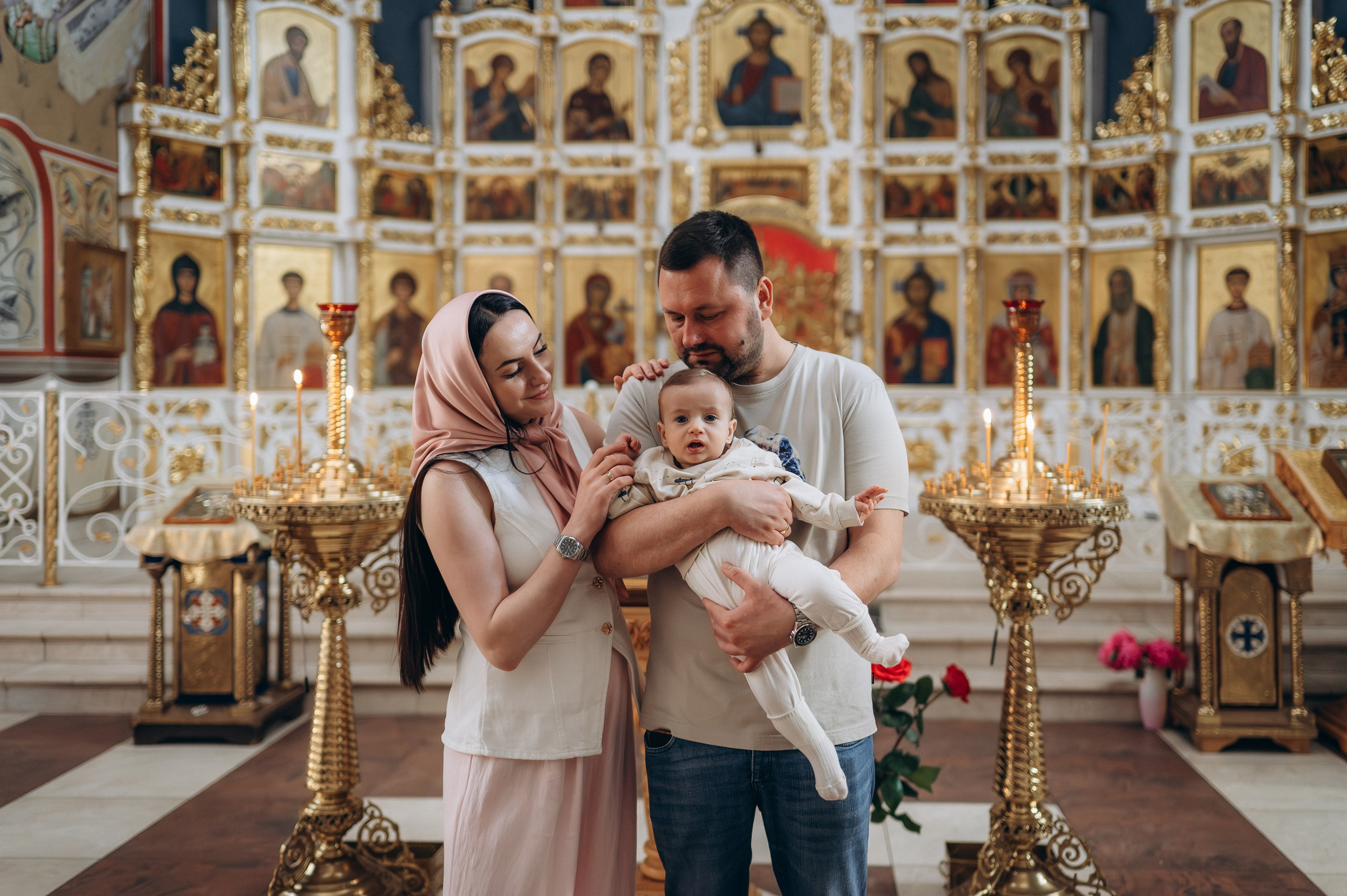 Крещение Марка (Храм Софии Слуцкой). Семейный фотограф в Минске Дарья Дреко