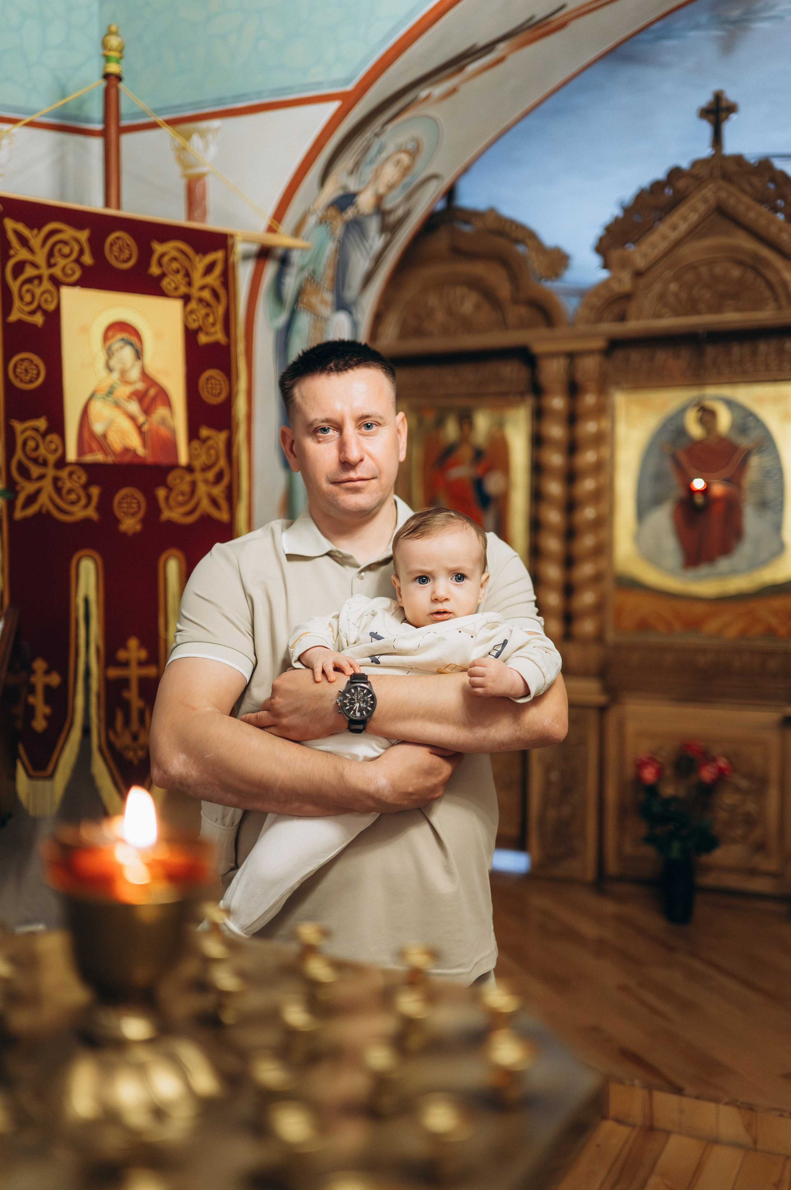 Крещение Марка (Храм Софии Слуцкой). Семейный фотограф в Минске Дарья Дреко